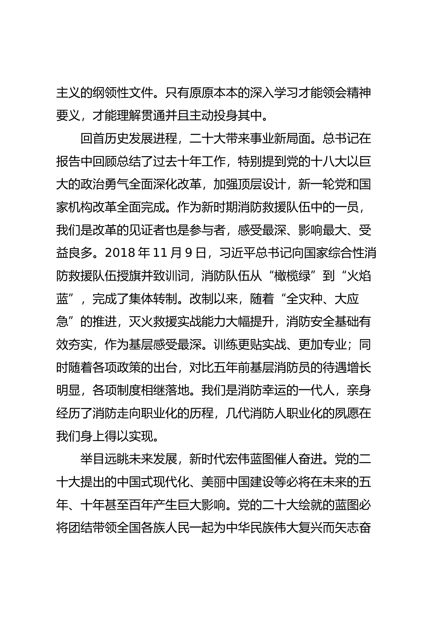 调研文章（学习领会精神实质 践行消防为民初心）.docx 第2页