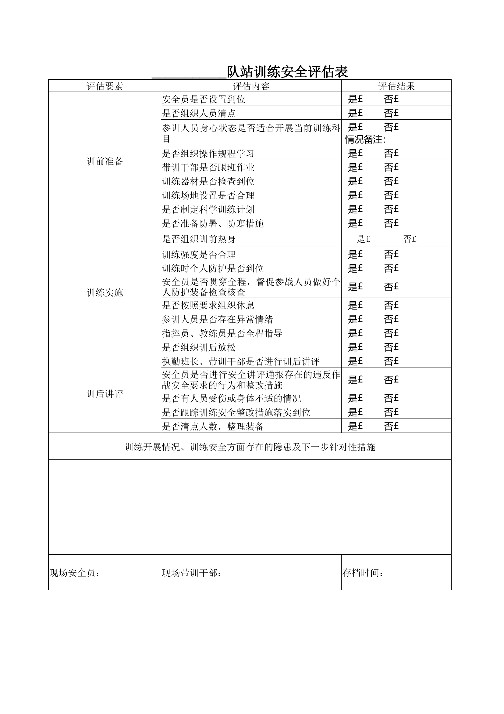 训练风险评估表.docx 第1页