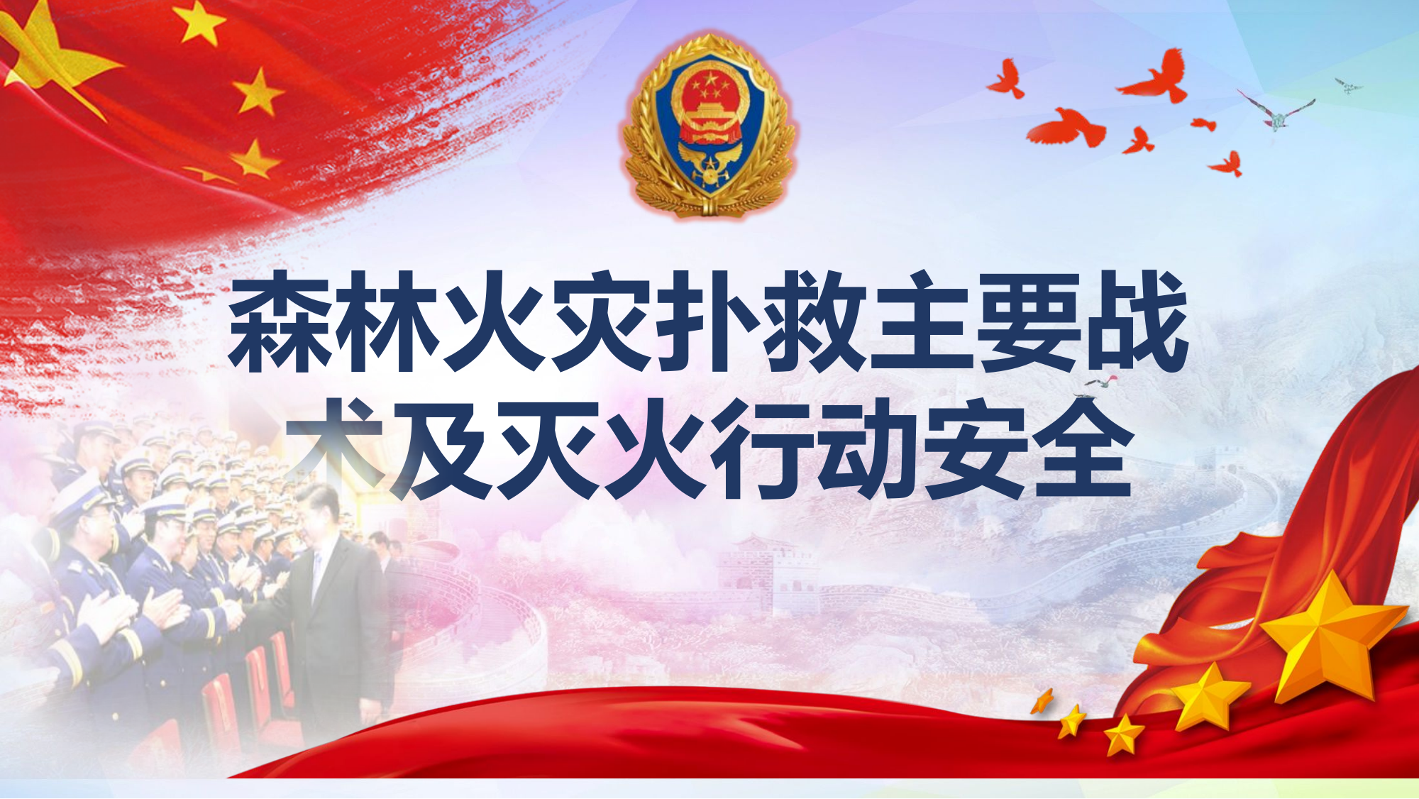 森林火灾扑救主要战术及灭火行动安全.pptx 第1页