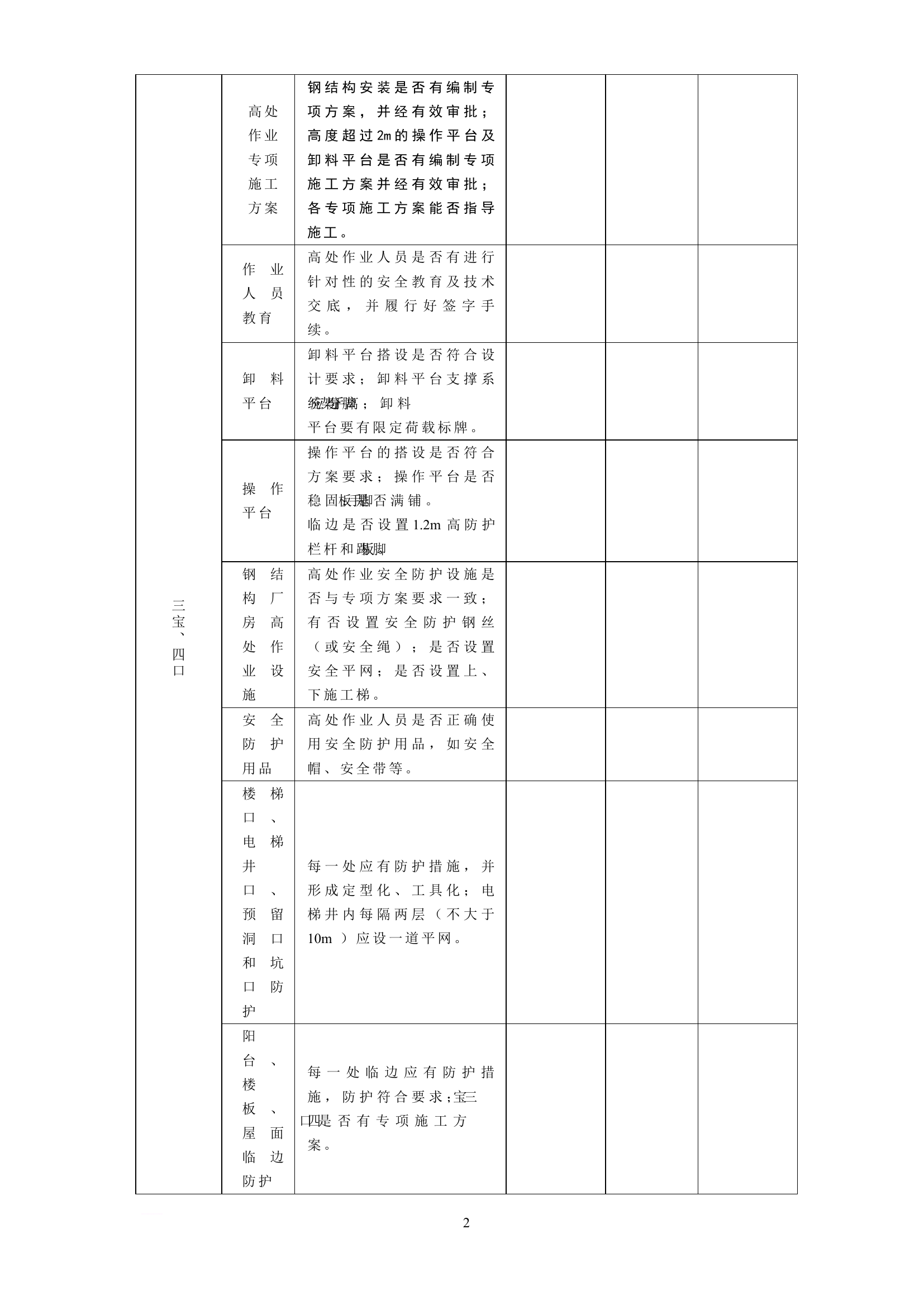 防止高处坠落措施检查表.doc 第2页