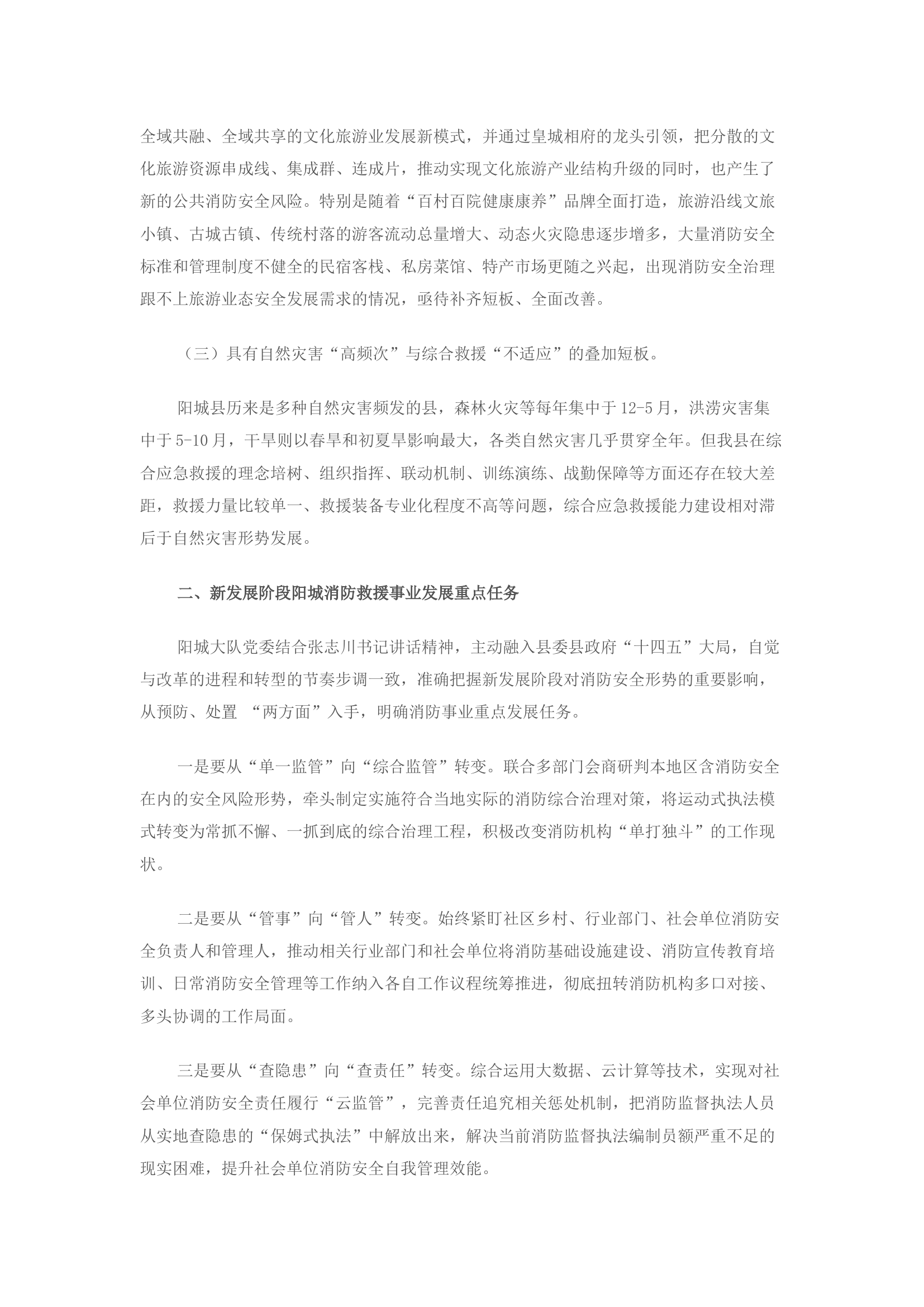 精品：坚决贯彻习总书记新发展理念以新姿态实举措推动消防救援队伍建设稳步前行.docx 第2页