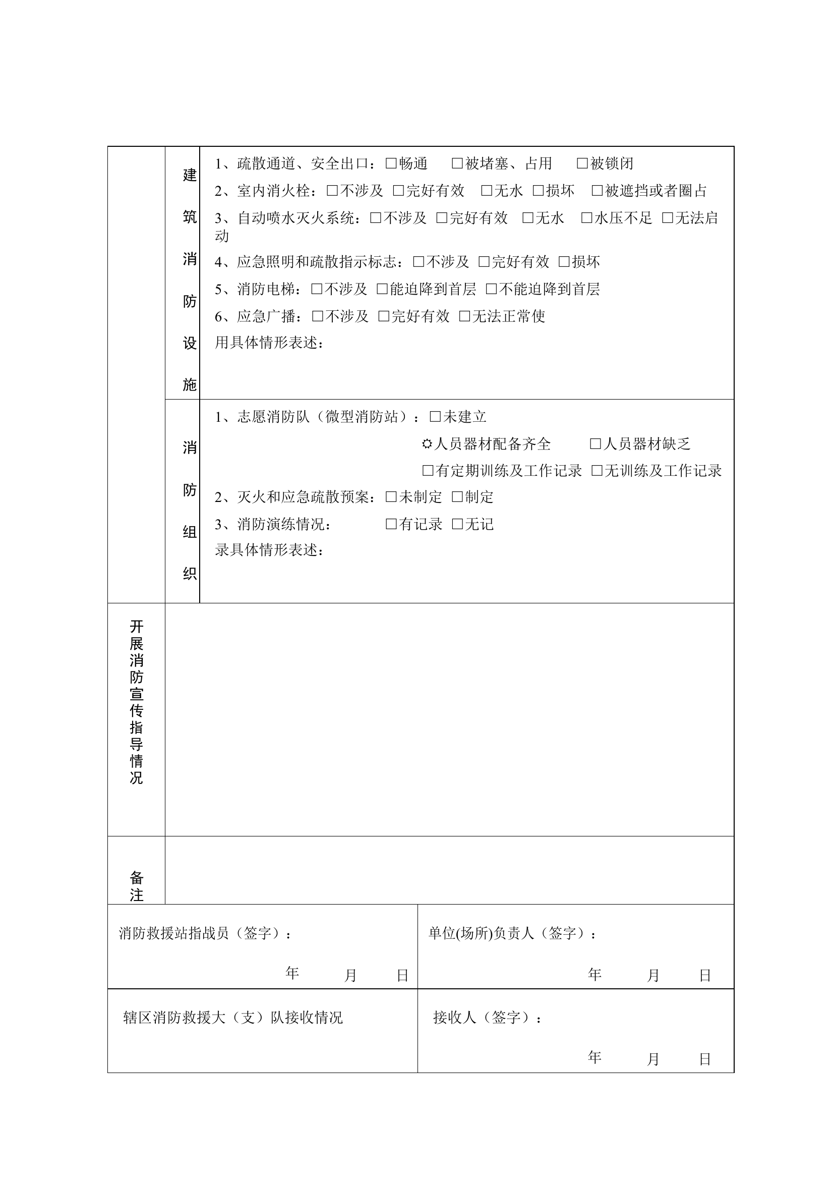 消防救援站六熟悉登记表.docx 第2页