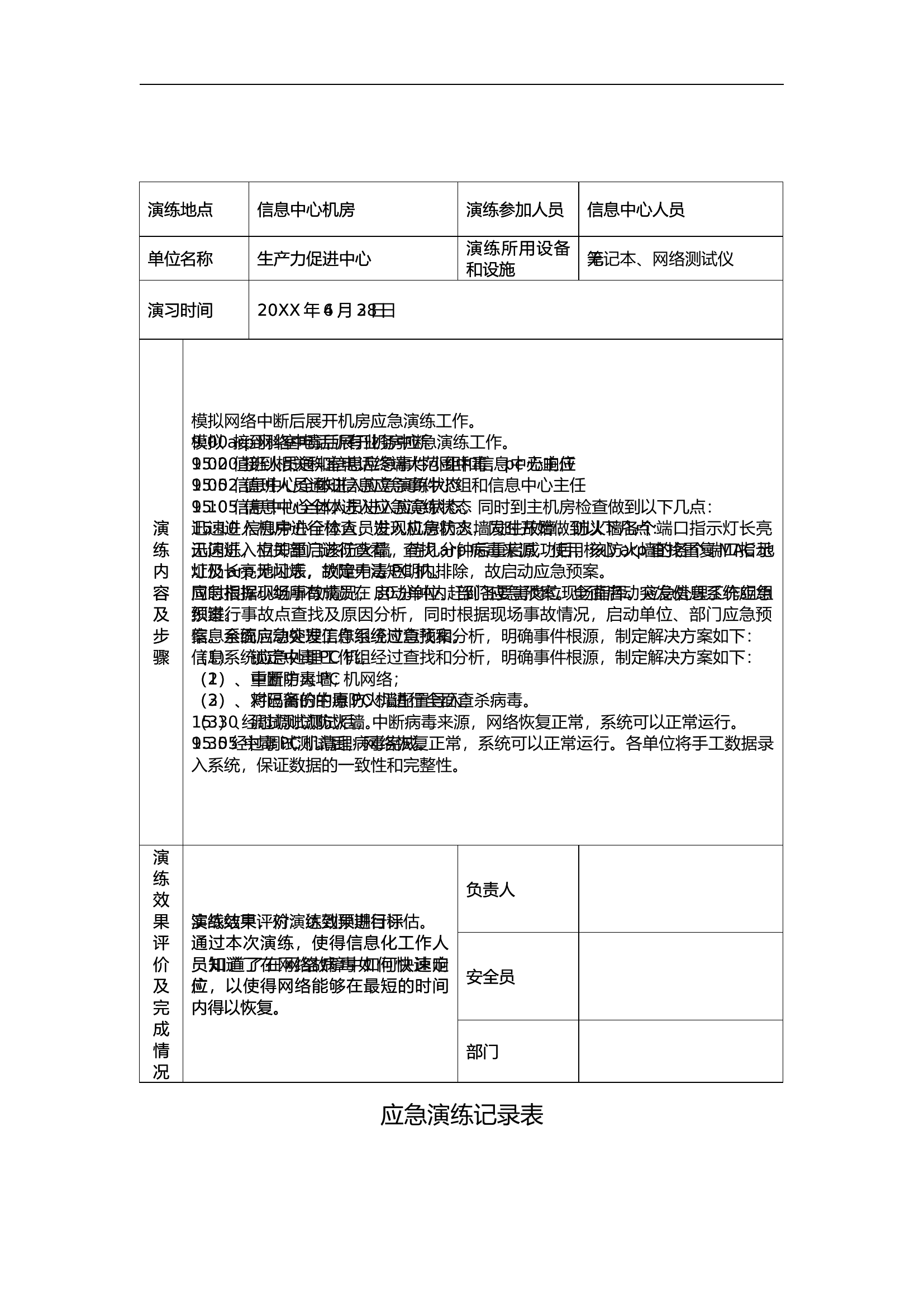 应急演练记录表【3页】.docx 第2页