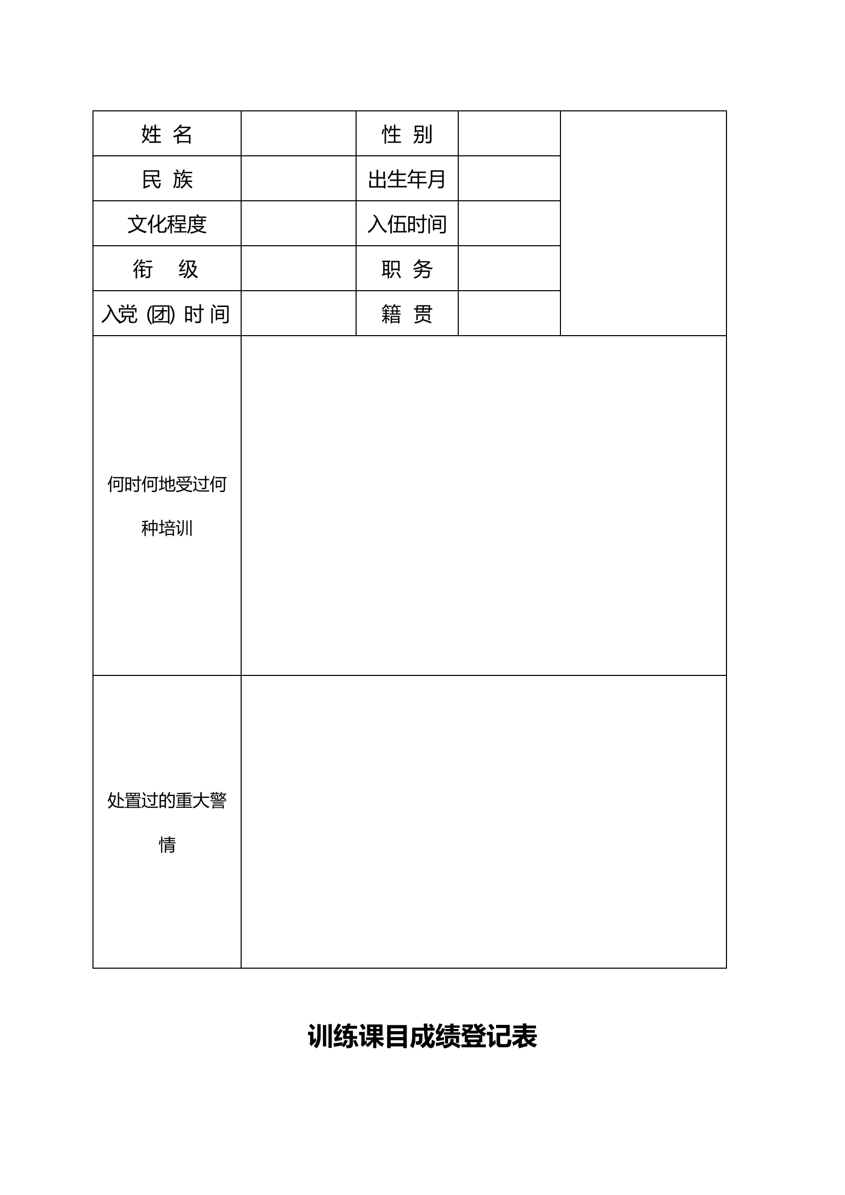 个人训练档案.doc 第2页