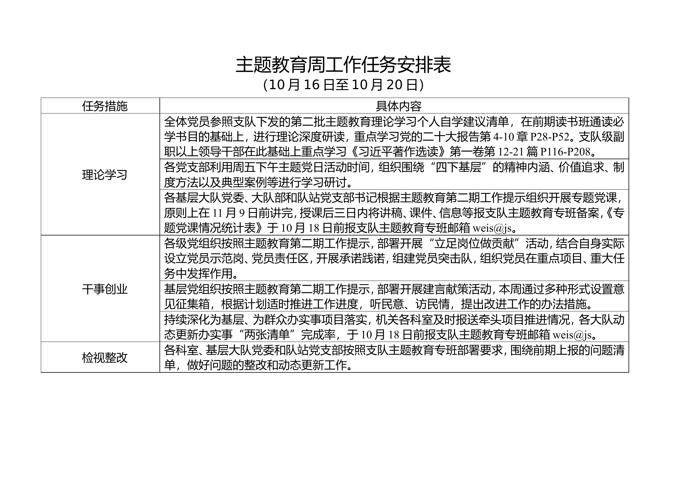 主题教育周工作任务安排表 (2).doc 第1页
