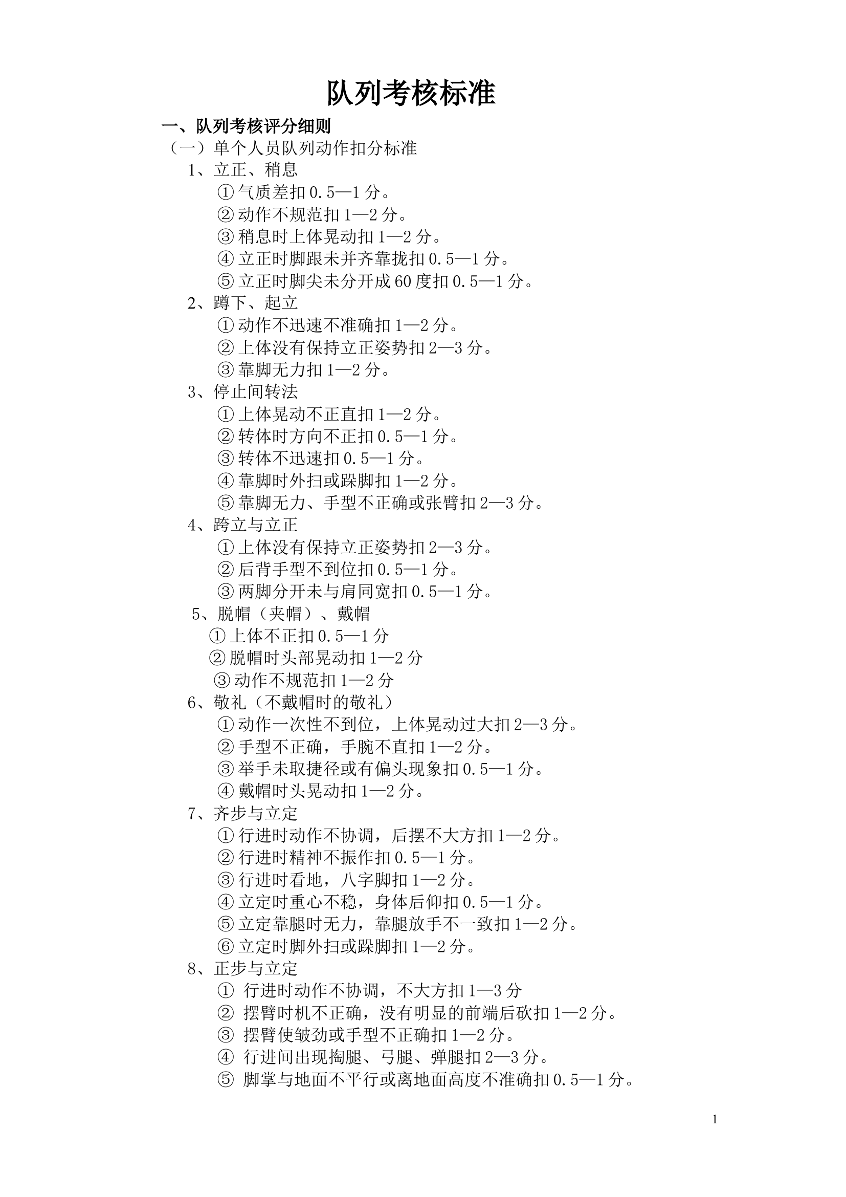 队列考核标准.doc 第1页