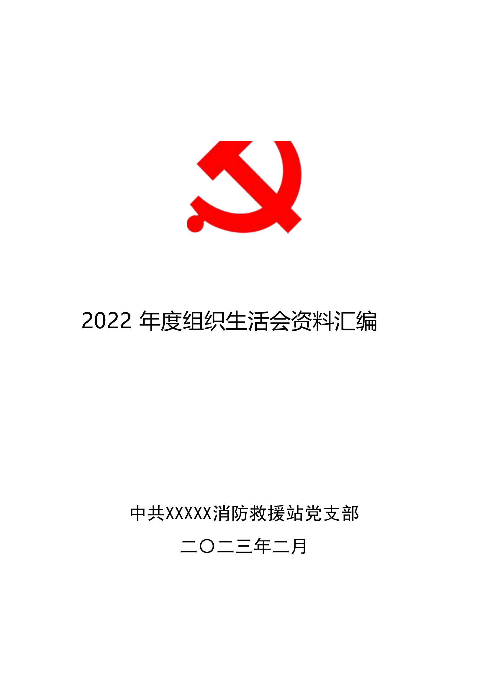 超高质量2022年度党支部组织生活会总汇编（全）.doc 第1页