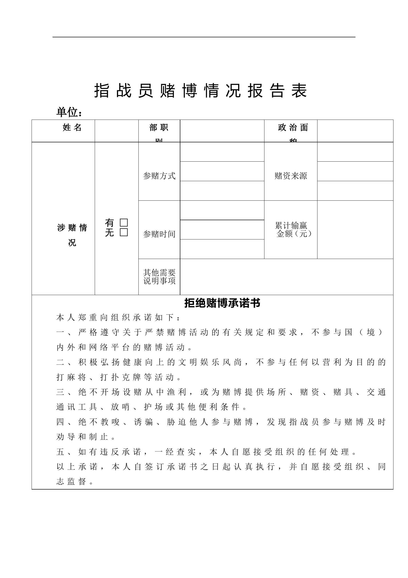 指战员赌博情况报告表.doc 第1页