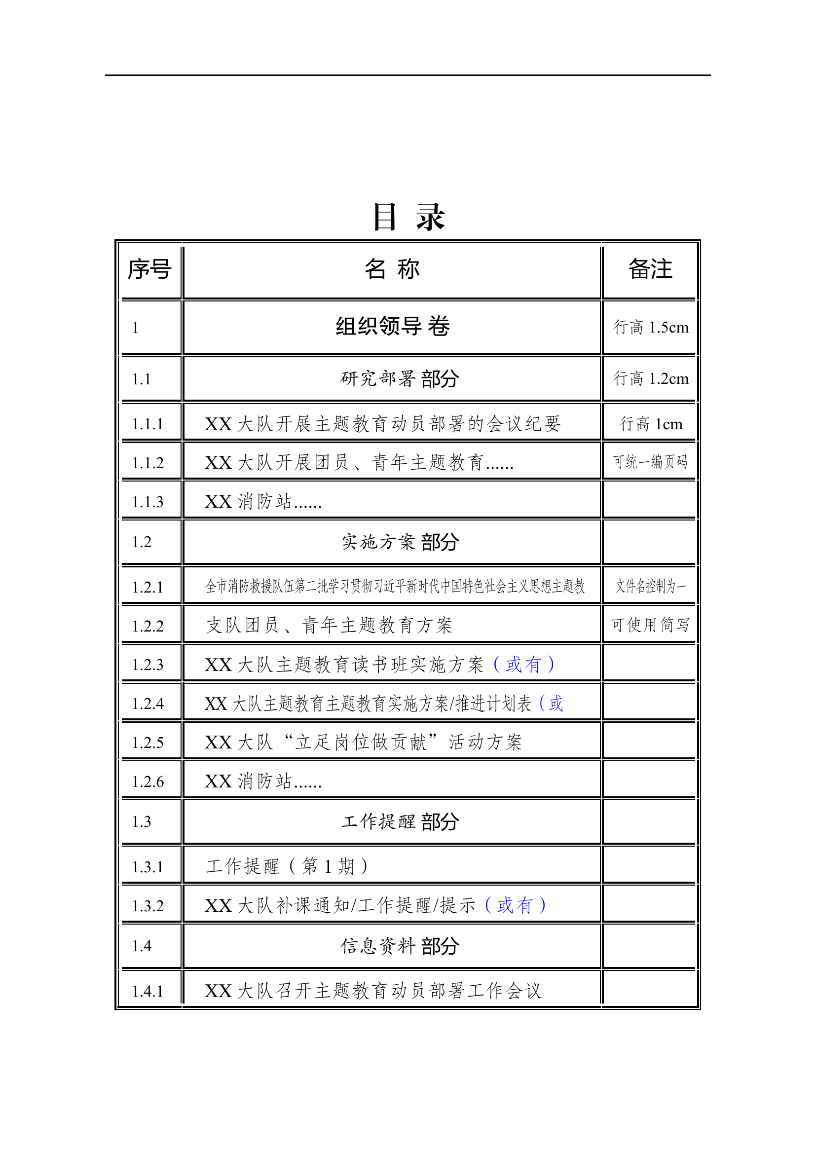【汇编模板】学习贯彻习近平新时代中国特色社会主义思想主题教育档案材料汇编.doc 第2页