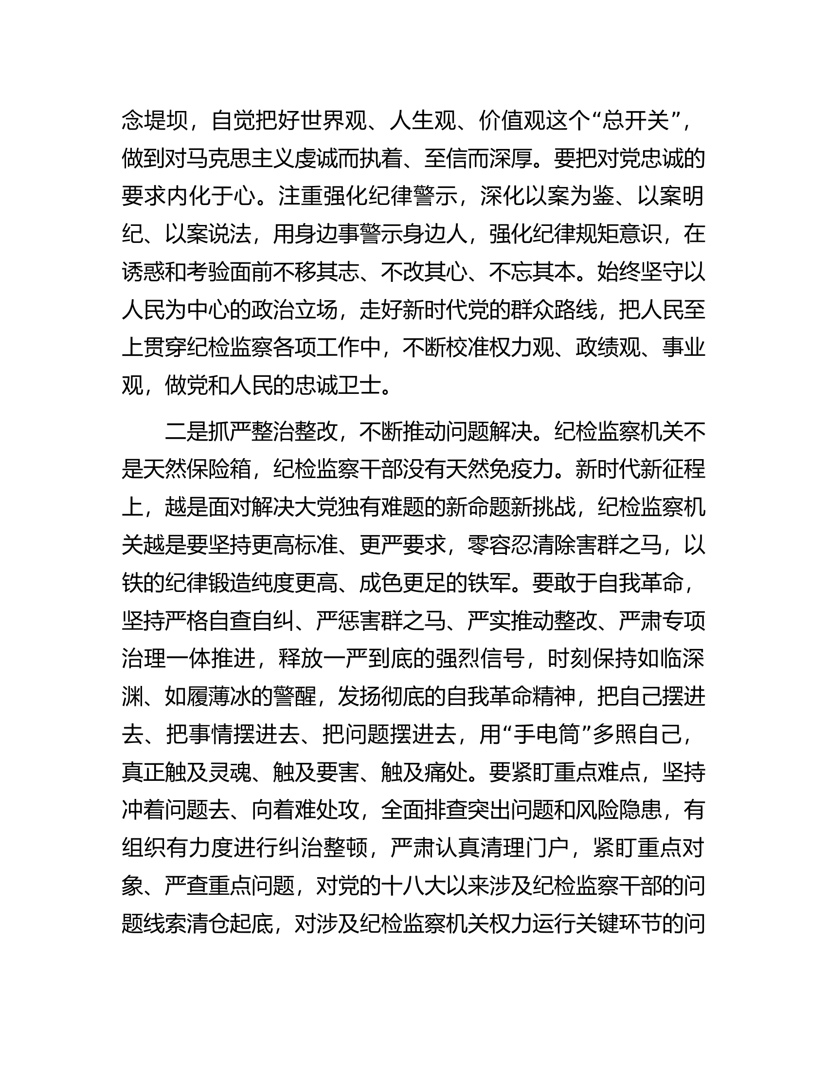 市纪委监委办公厅主任纪检监察干部队伍教育整顿研讨发言.docx 第2页