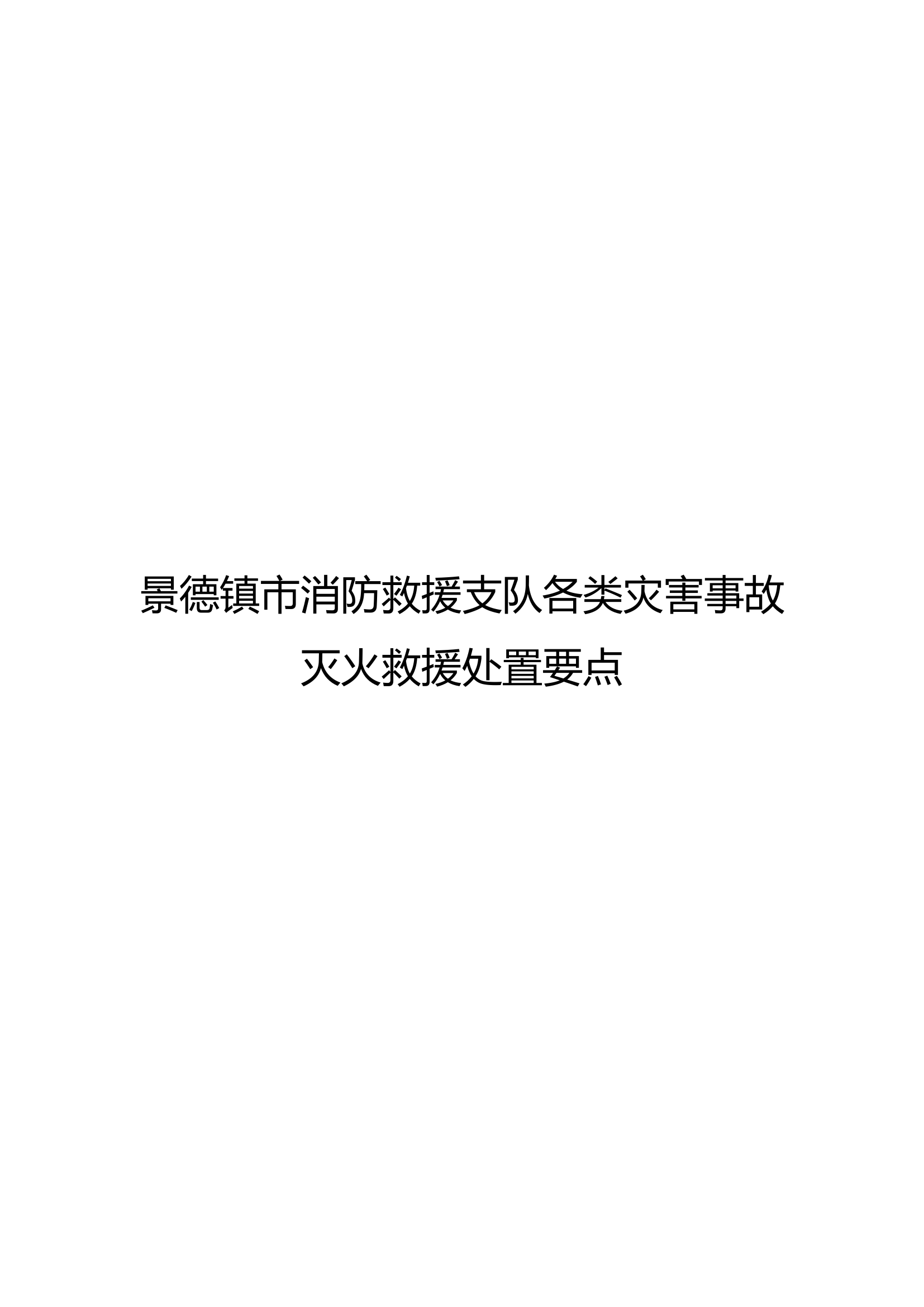 各类灾害事故处置要点.doc 第1页