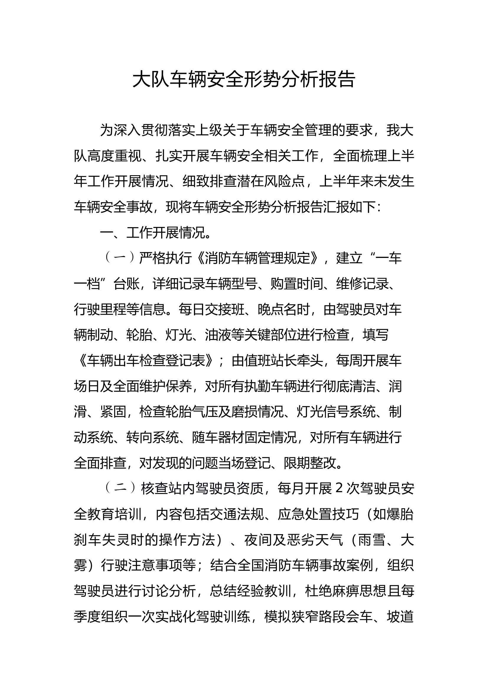 车辆安全形式分析报告docx 第1页