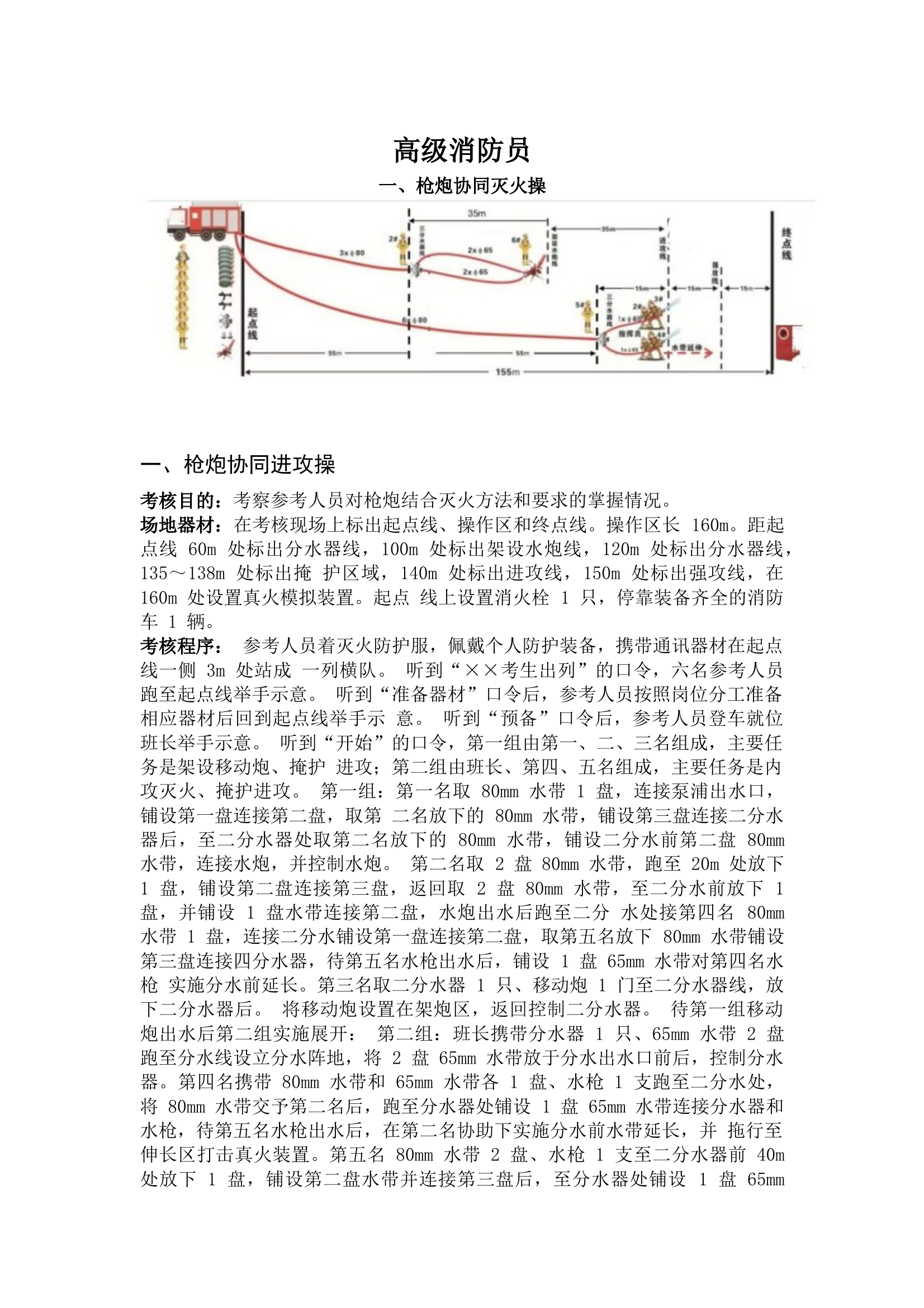 高级灭火救援鉴定科目规程 第1页