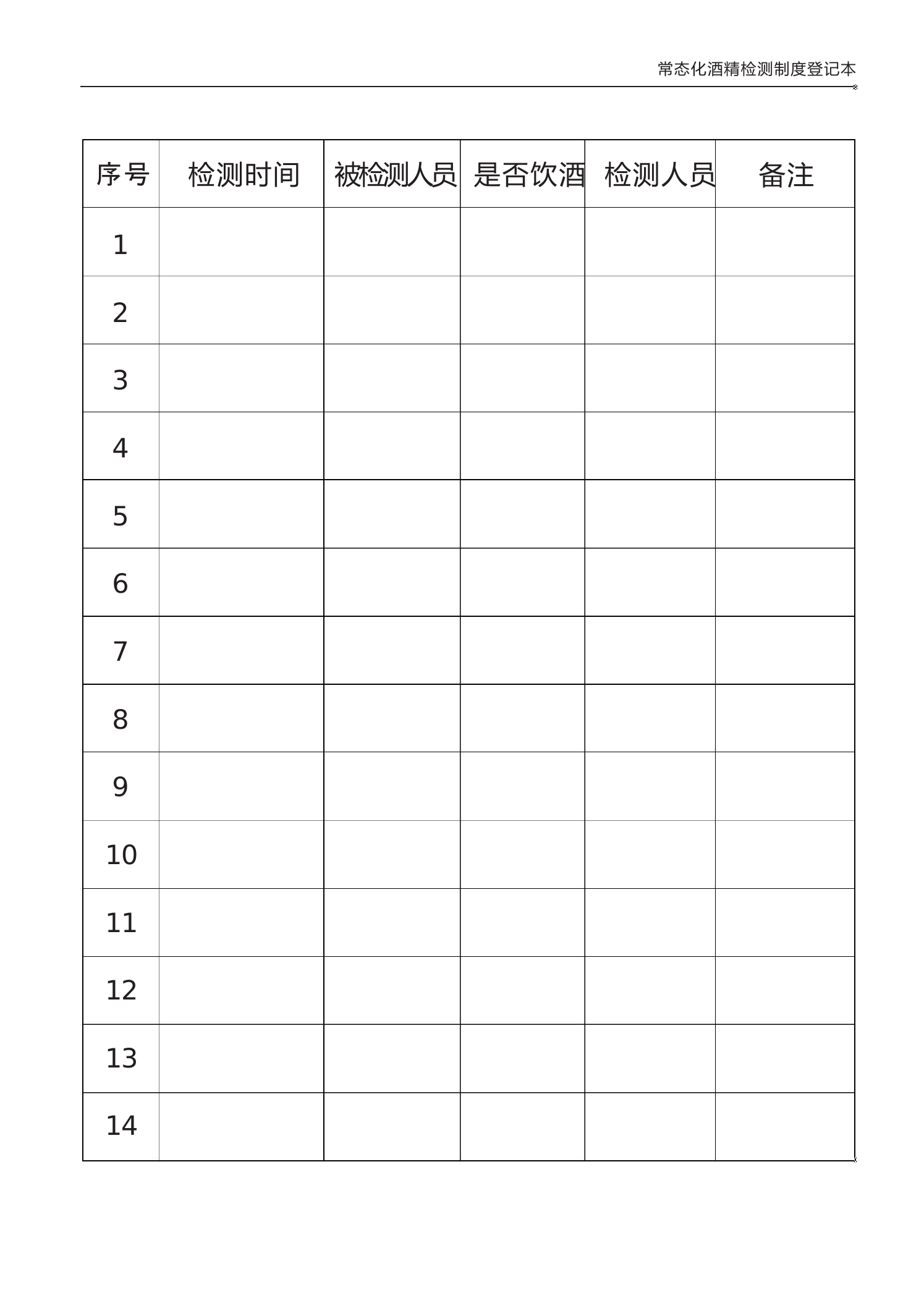 酒精检测登记本..doc 第2页