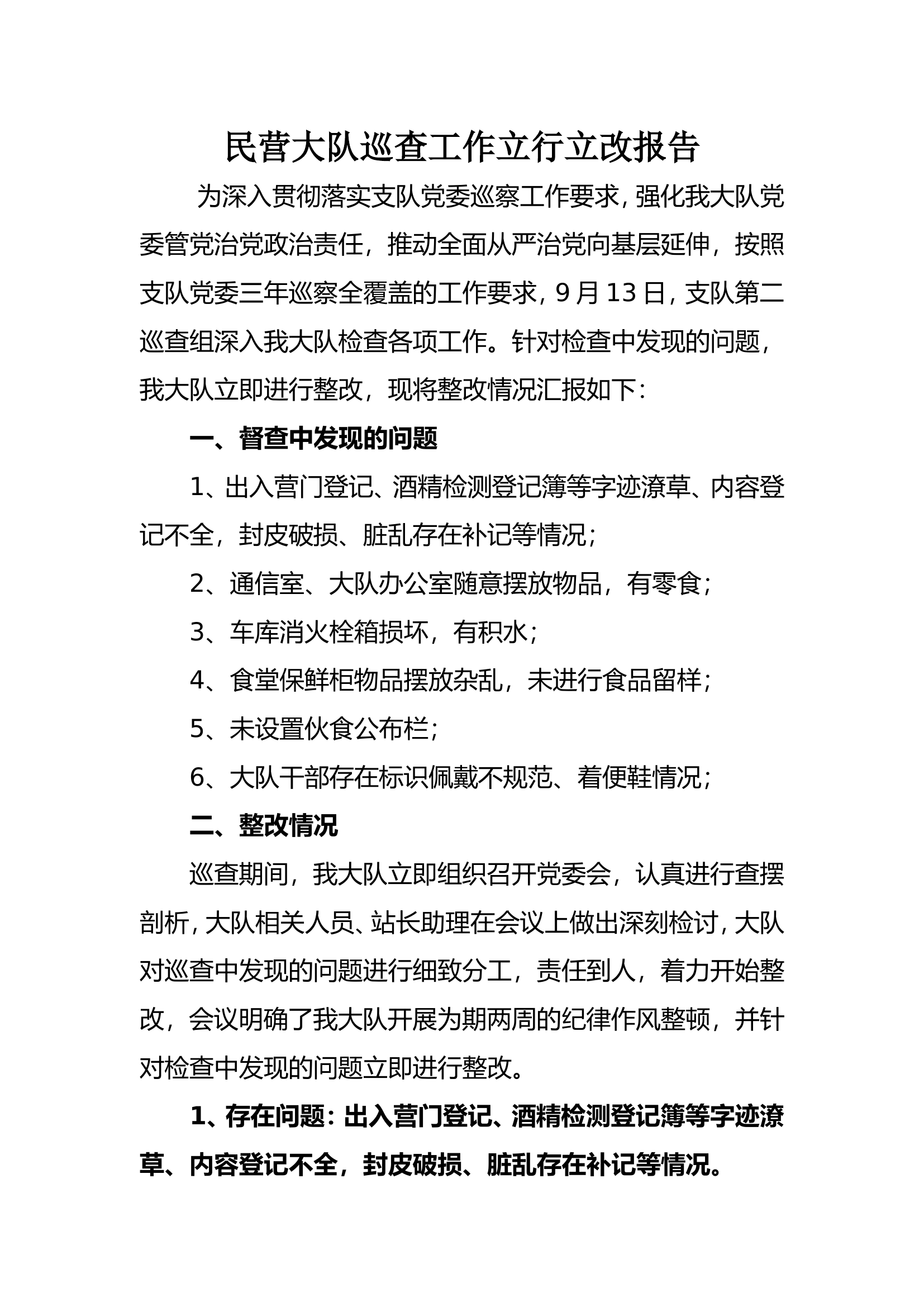 民营大队巡查工作立行立改报告.doc 第1页
