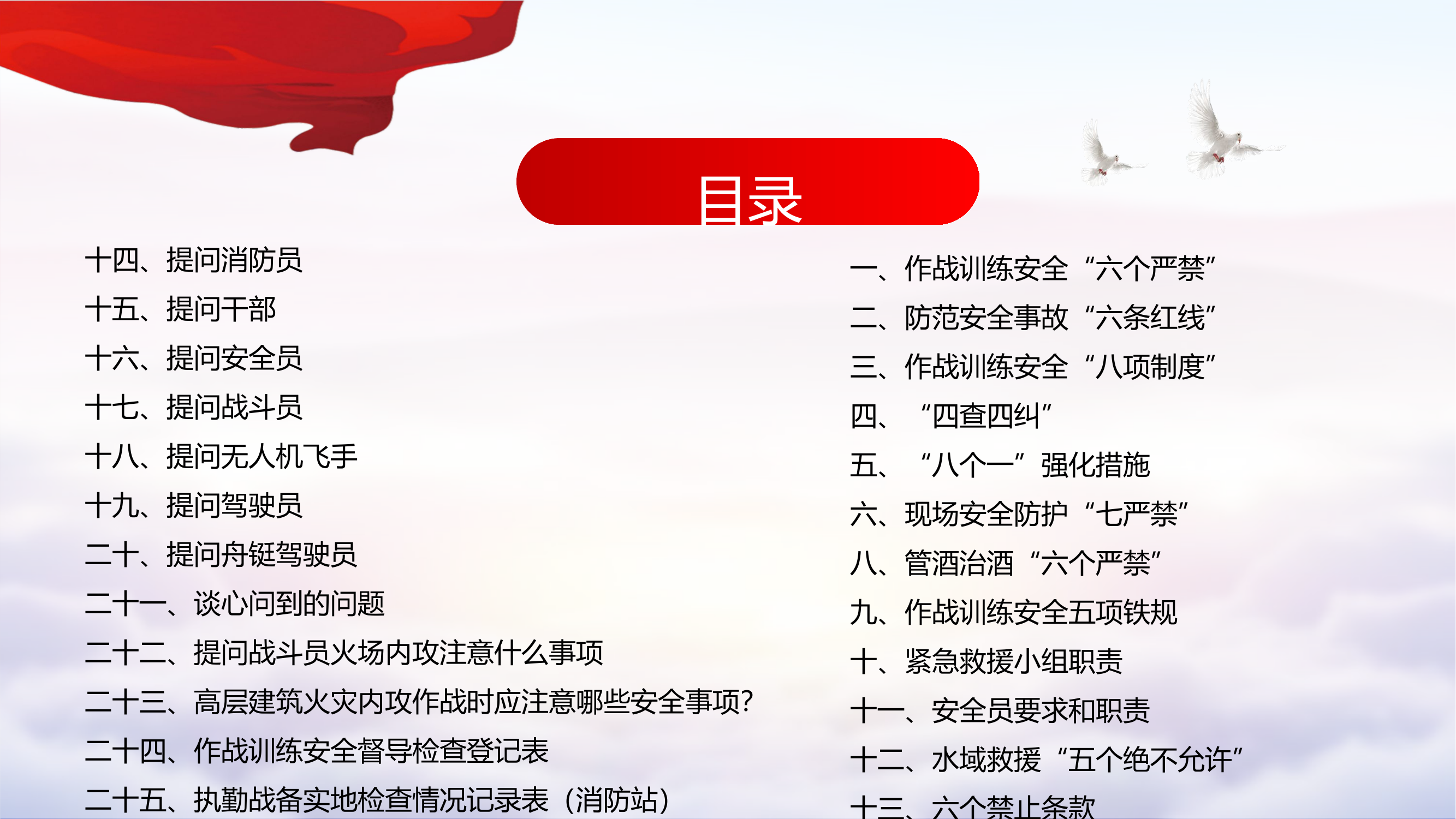 作战训练安全专项督查应知应会＋督导参考表.pptx 第2页