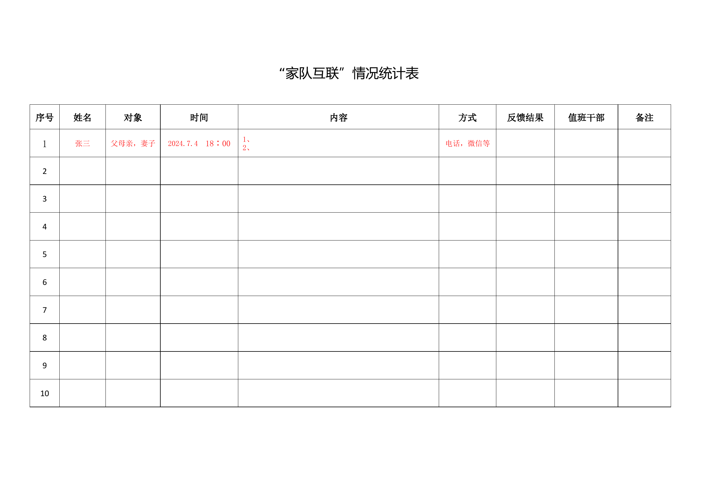 &ldquo;家队互联&rdquo;情况统计表.docx 第1页