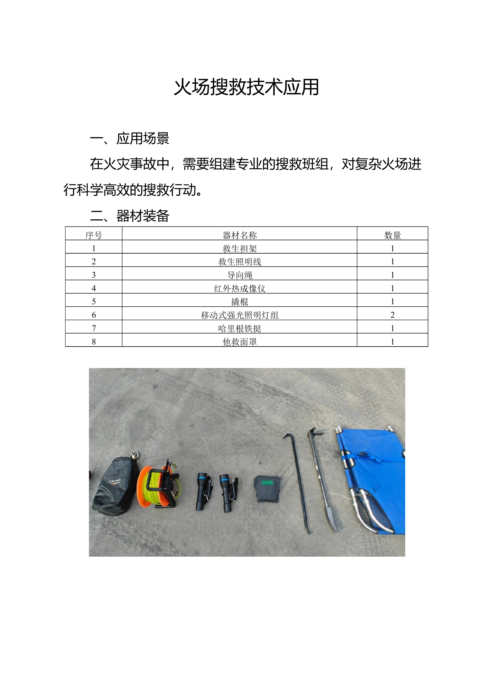 火场搜救技术 第1页