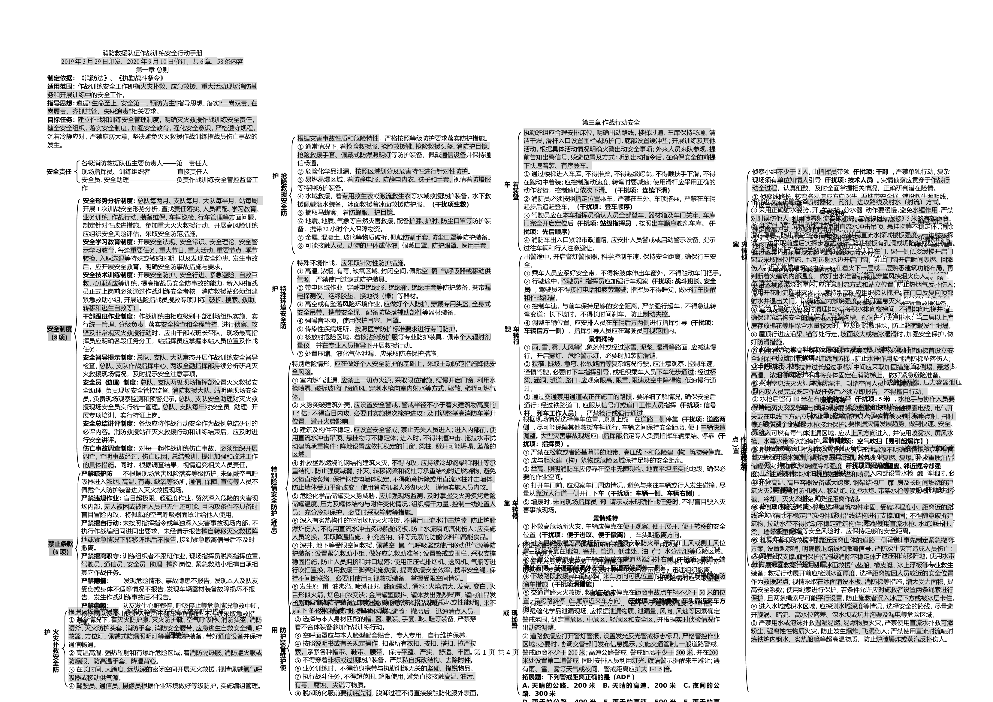 2.《消防救援队伍作战训练安全手册》思维导图.doc 第1页