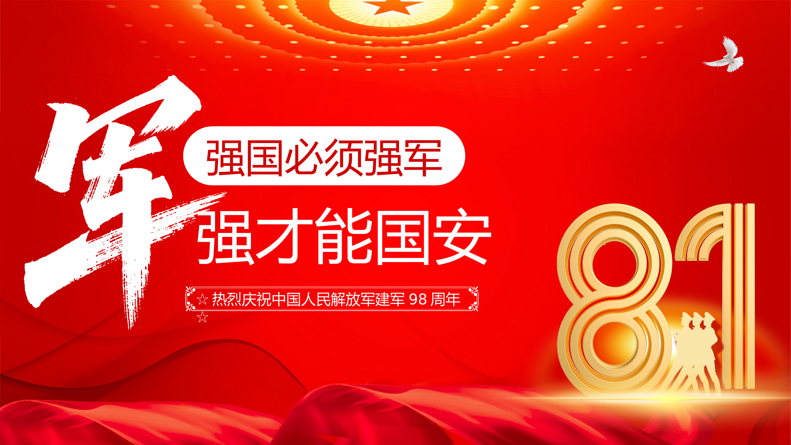 党支部书记建军98周年党课 第1页