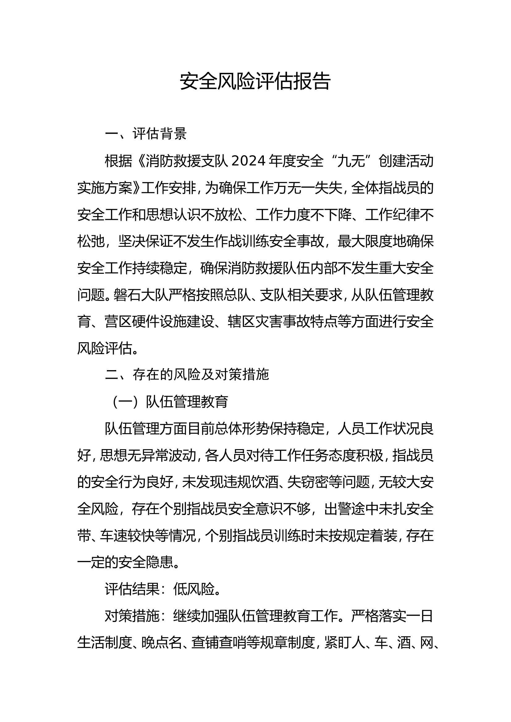 安全风险评估说明报告.doc 第1页