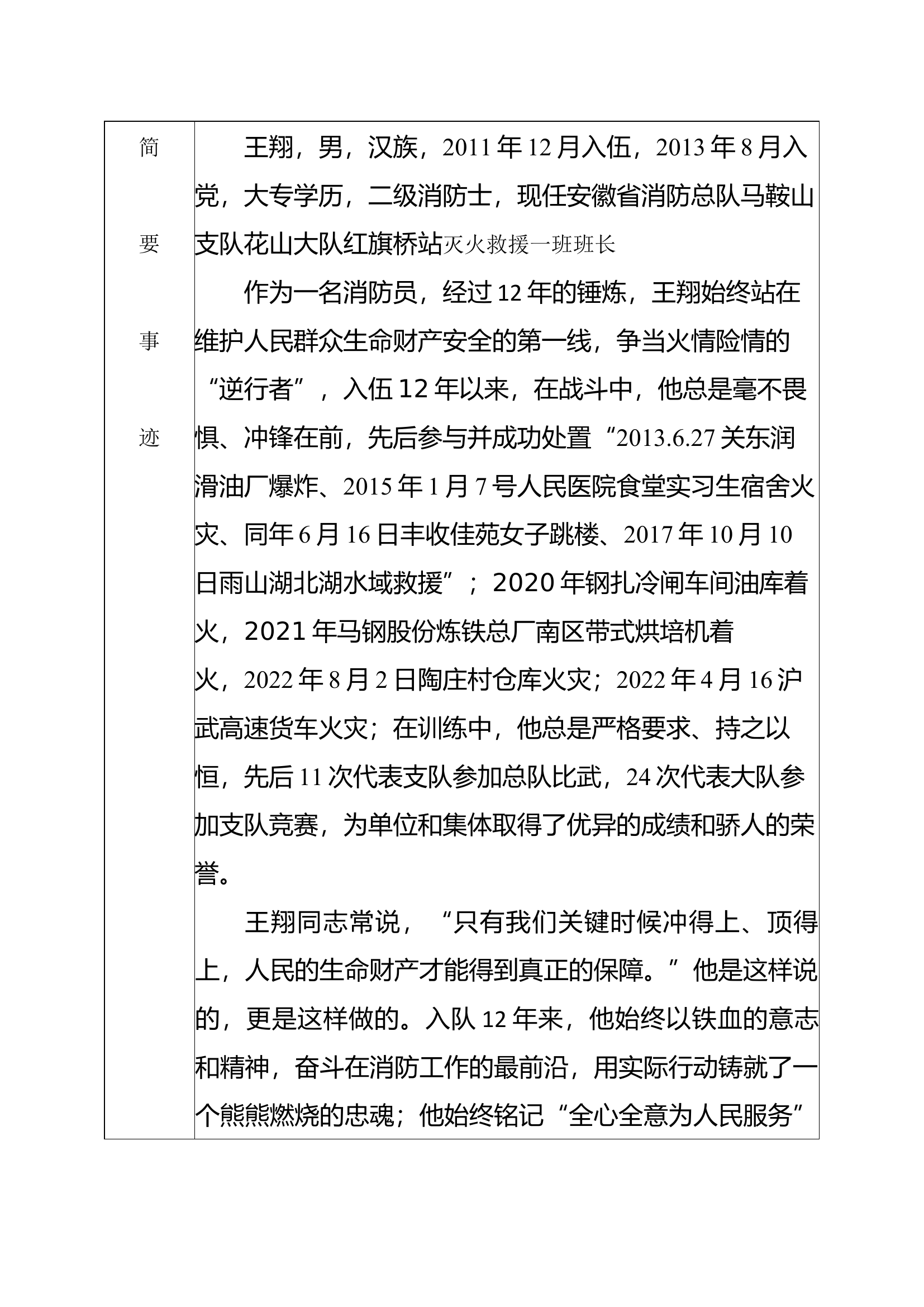 (王  翔)典型材料——马鞍山支队红旗桥消防救援站.docx 第2页