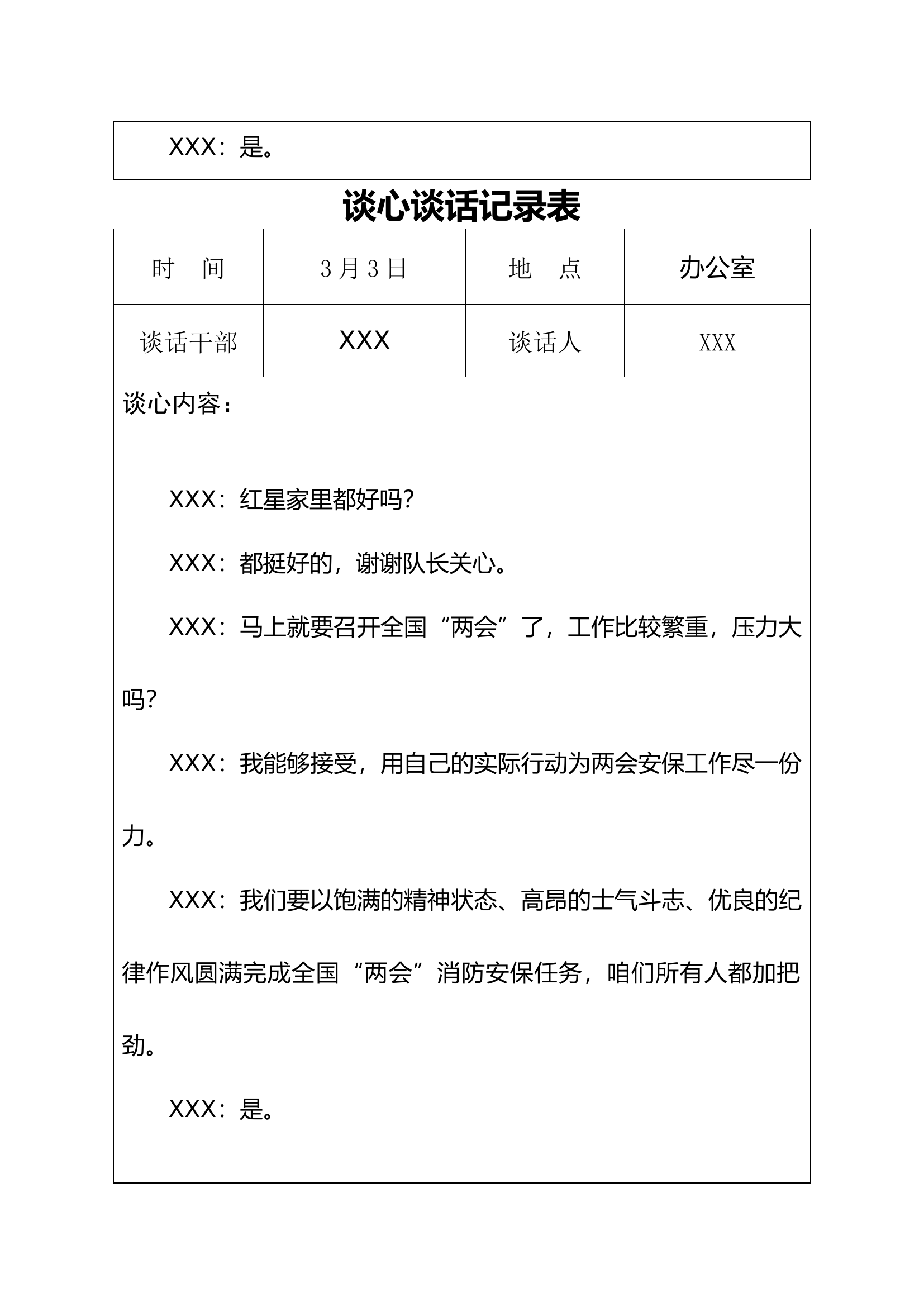 两会安保期间谈心谈话记录.docx 第2页