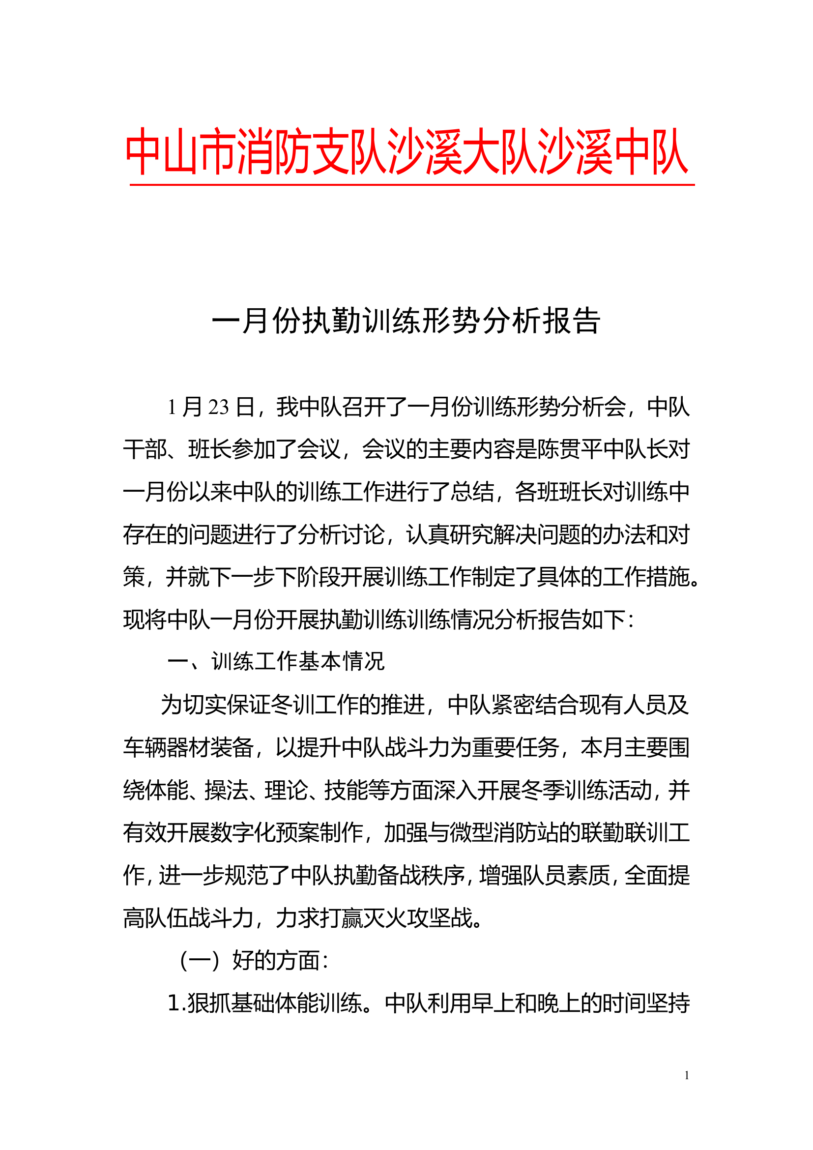 2019年1-12月训练形势分析.doc 第1页