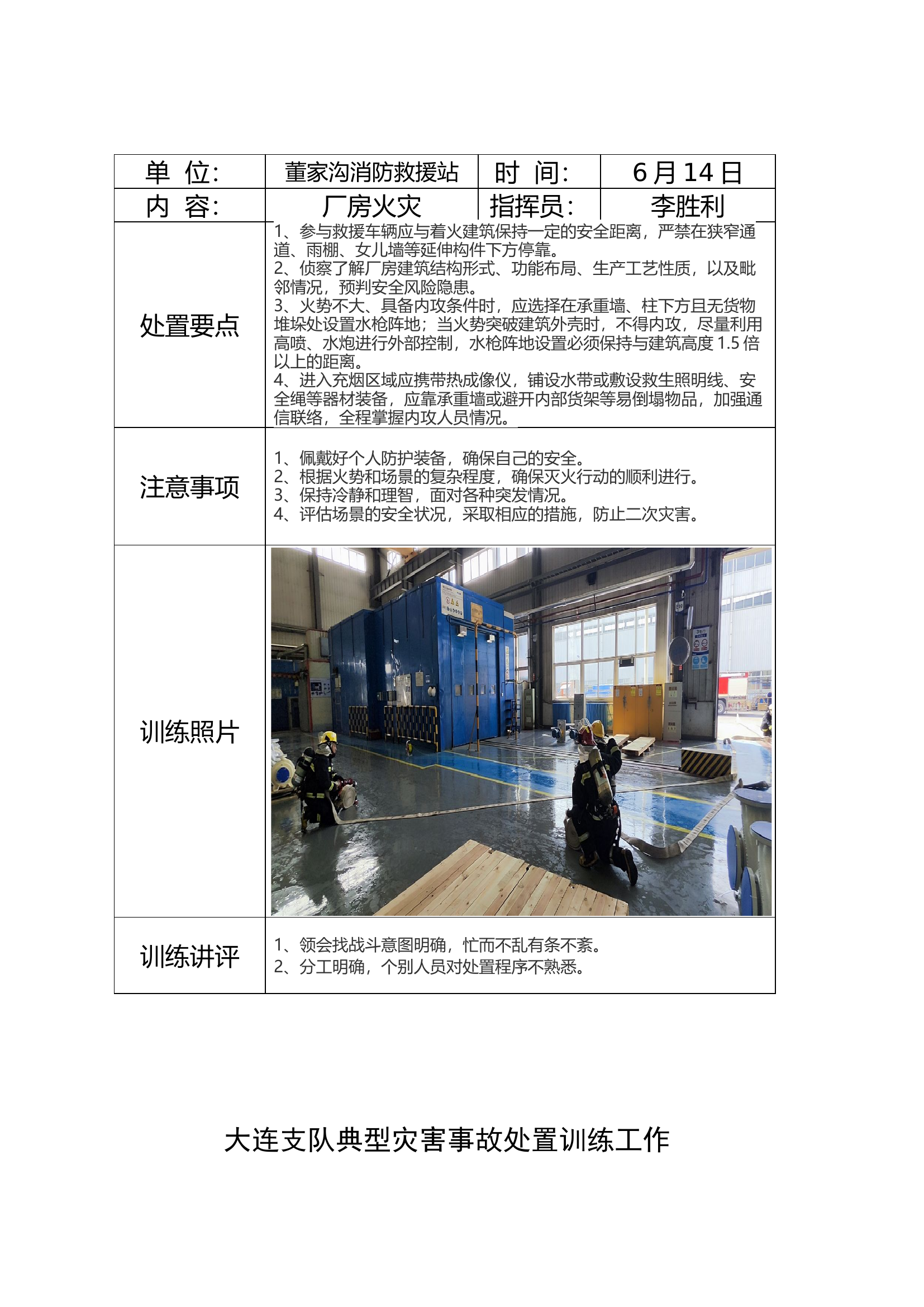 xxx消防站典型灾害事故处置训练工作台账.docx 第2页