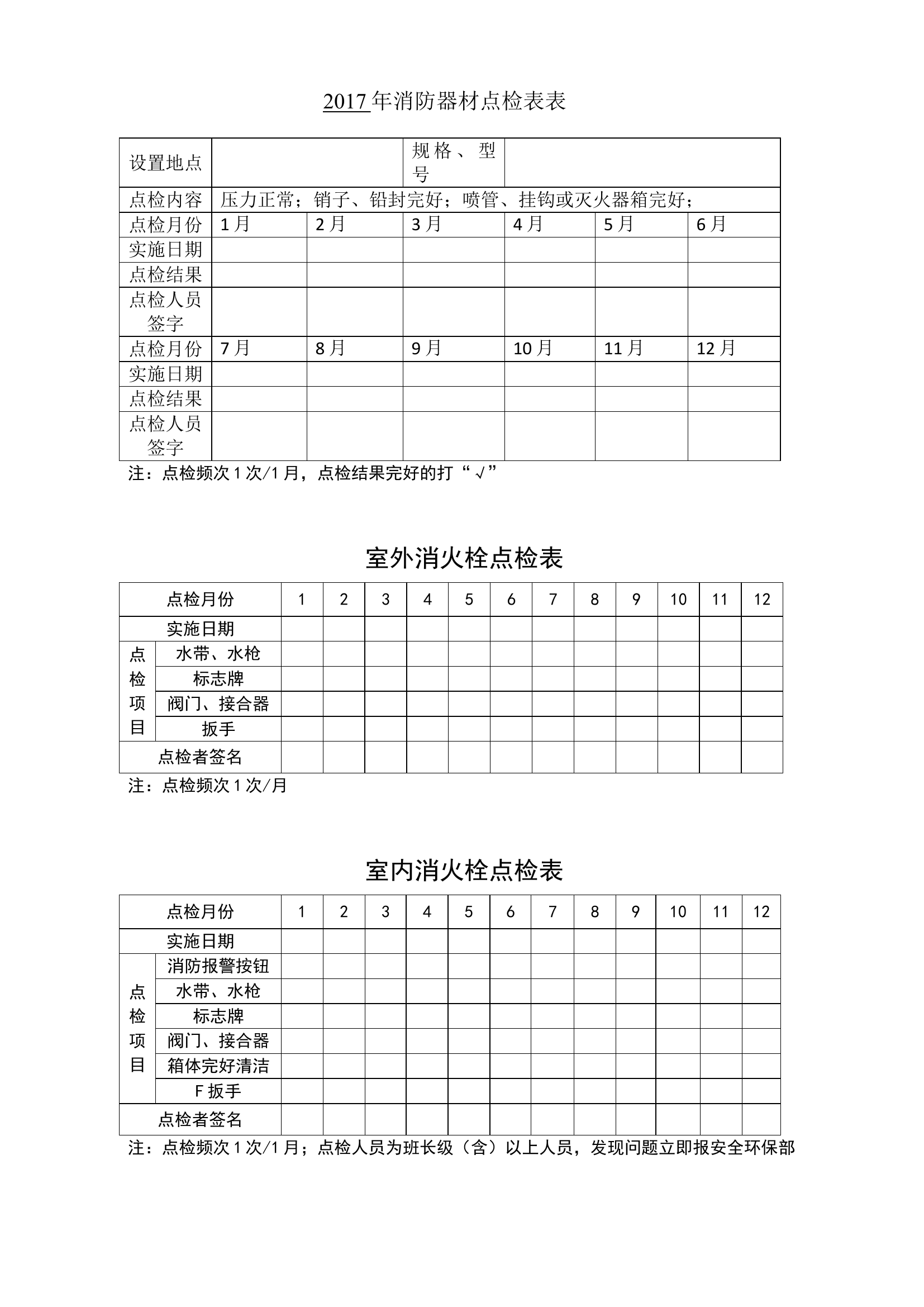7. 消防器材器材点检表.doc 第1页