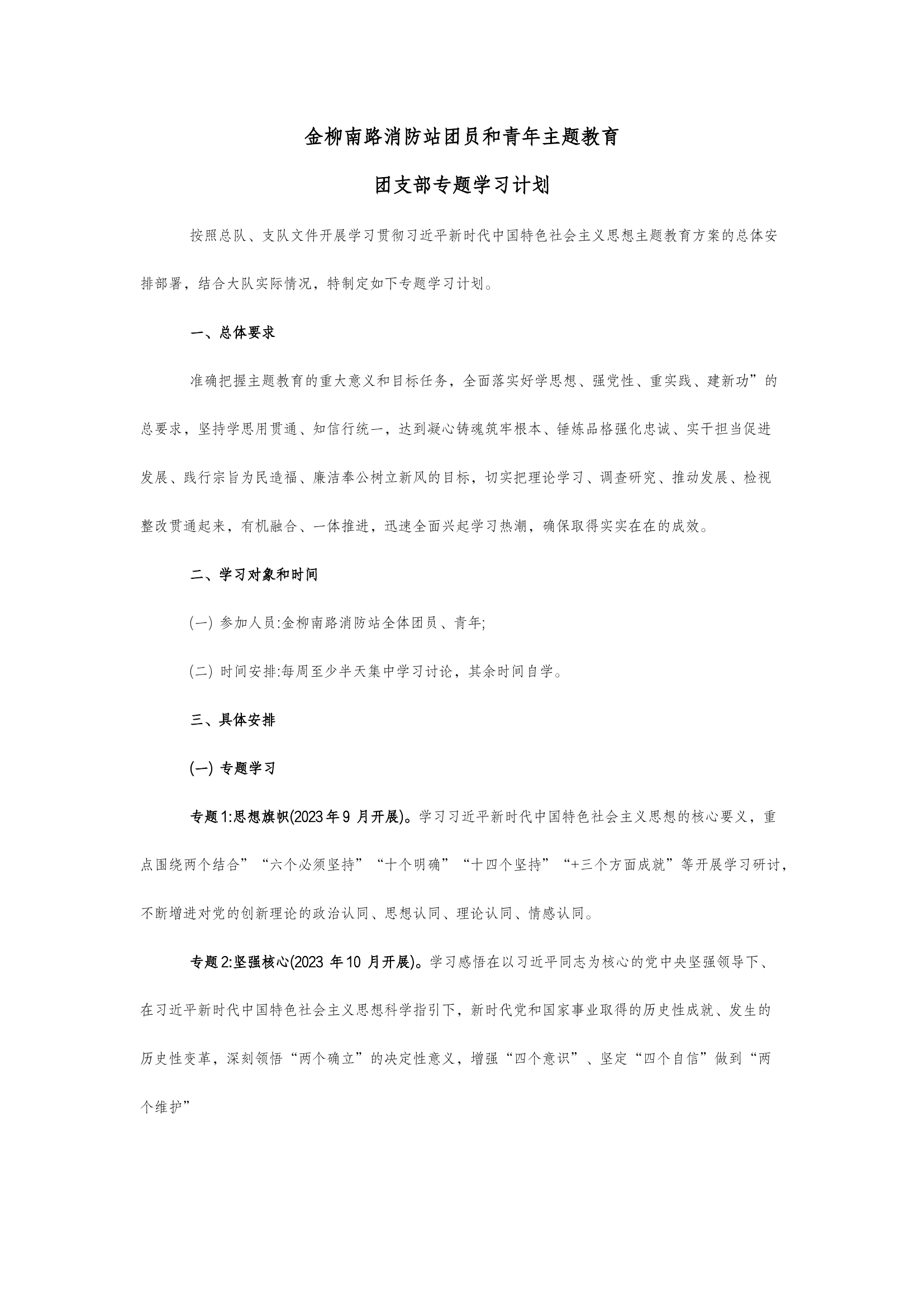 团员和青年主题教育学习计划.docx 第1页