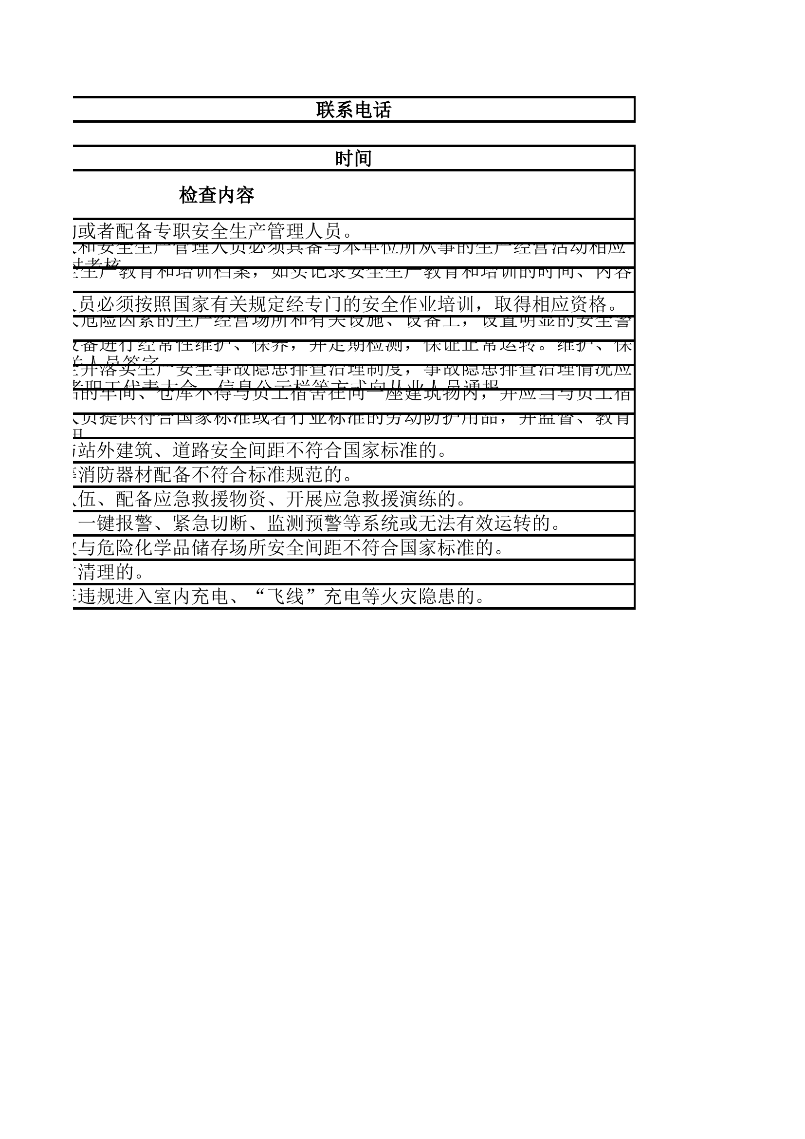 危险化学品企业安全专项检查表.xlsx 第2页