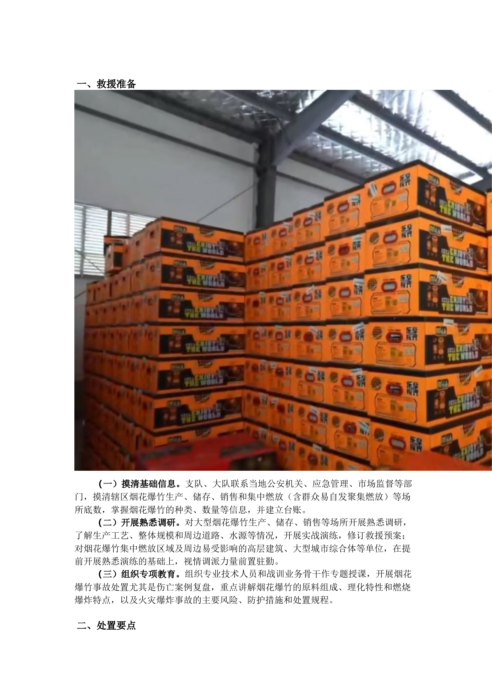 栀夏：烟花爆竹事故处置要点.docx 第1页