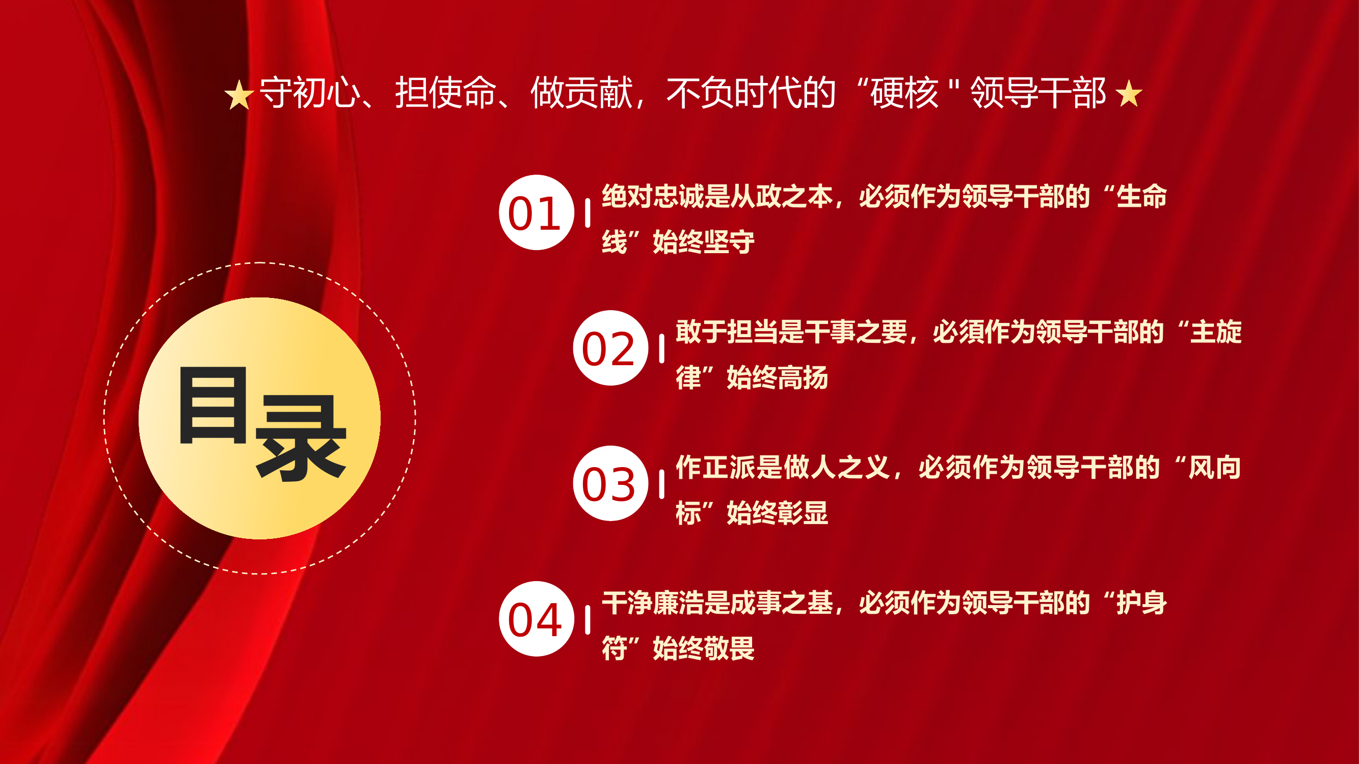 120211忠诚担当正派廉洁守初心担使命做贡献不负时代的硬核领导干部PPT.pptx 第2页