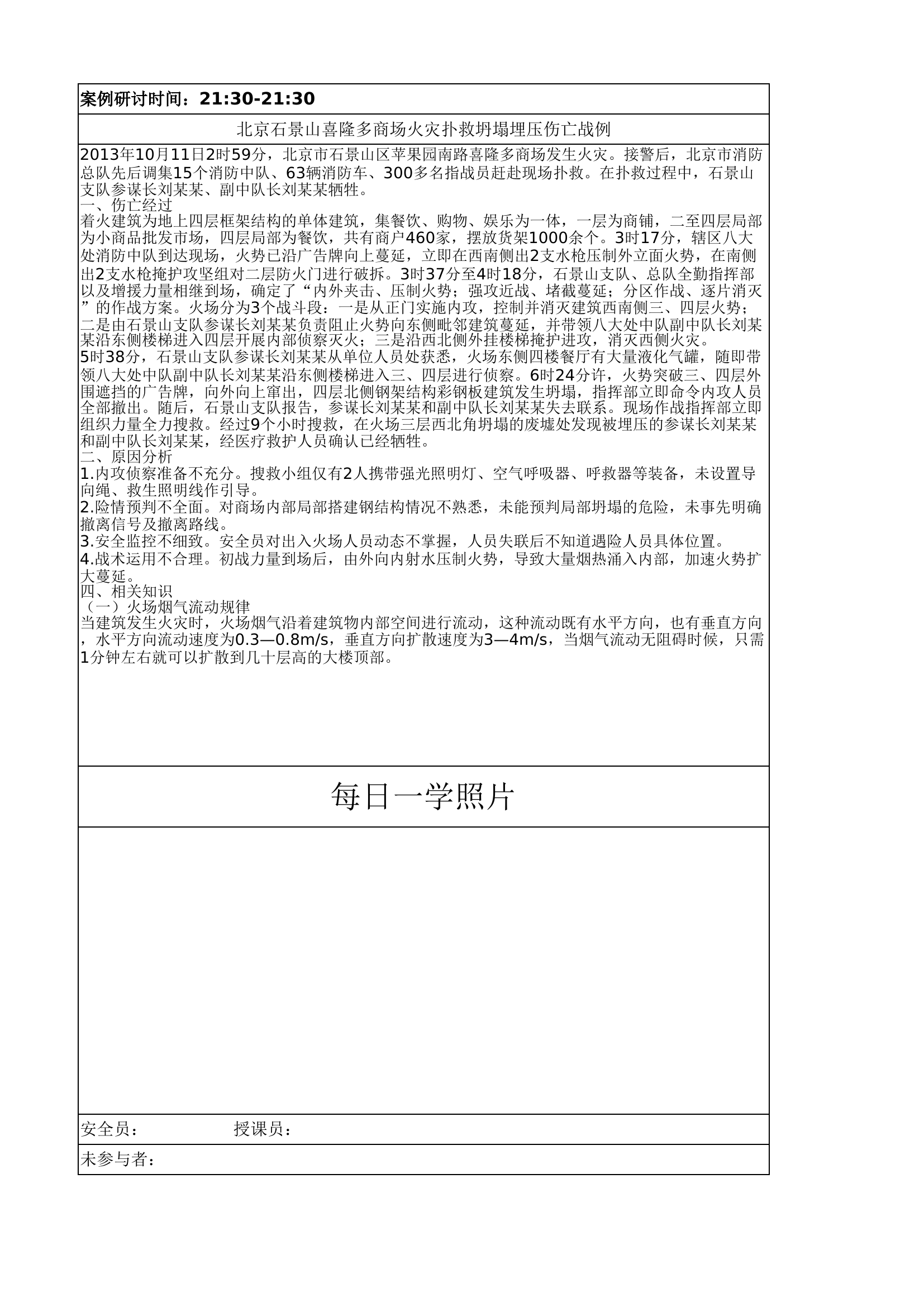 XXX消防站1月11日作战训练安全每日一学.xlsx 第2页