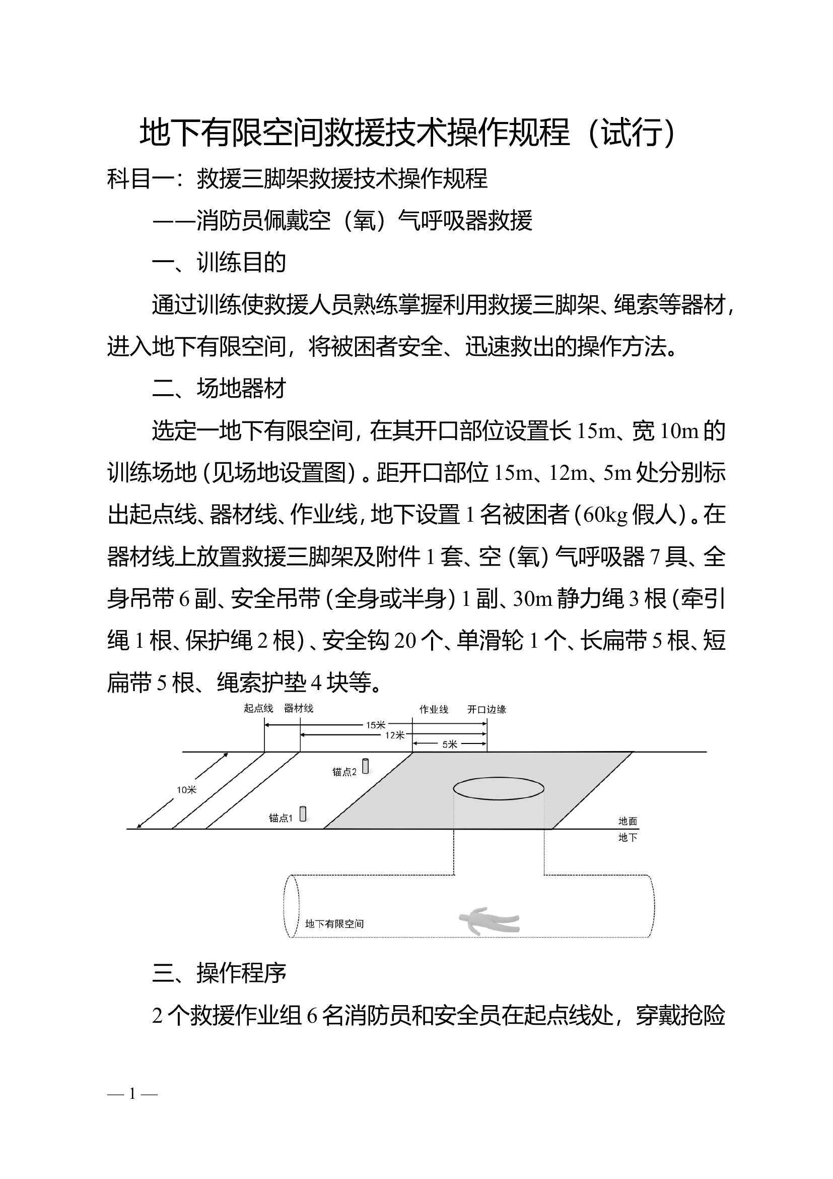 地下有限空间救援规程.doc 第1页