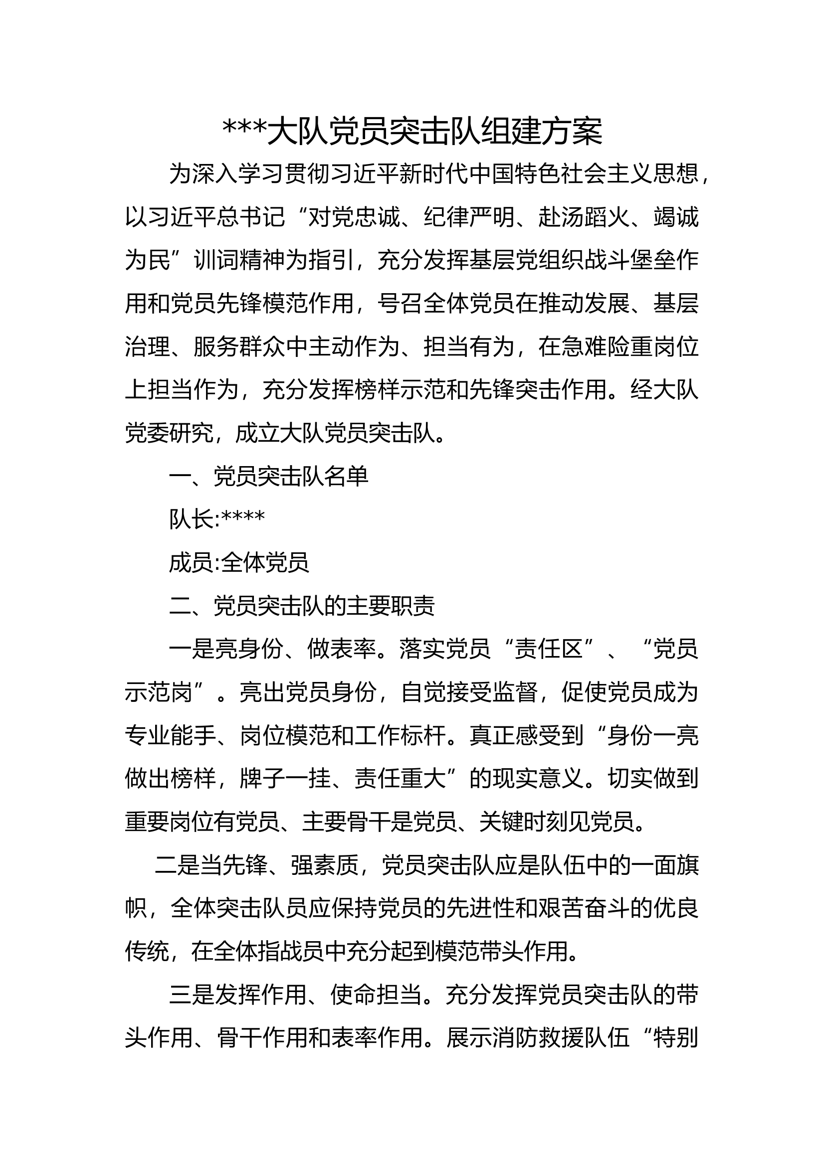 主题教育党员突击队组建方案.docx 第1页
