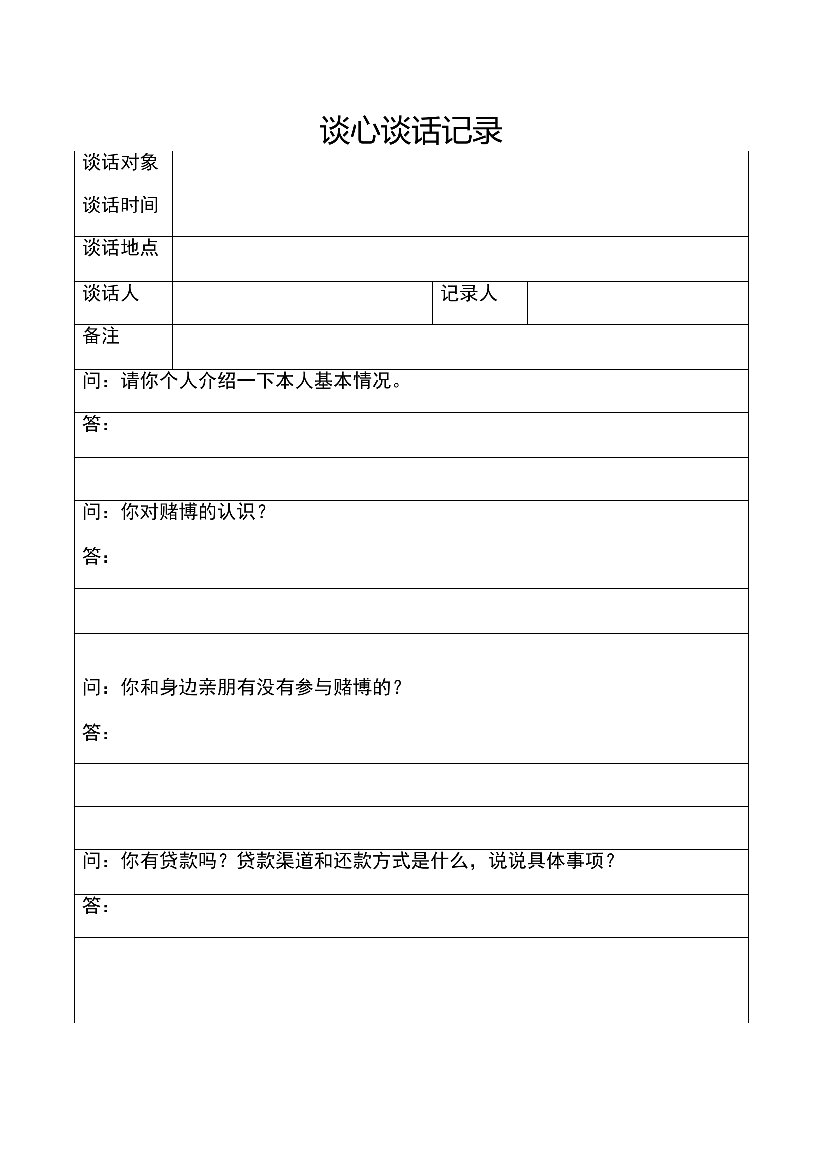 涉赌涉贷专项谈心谈话.doc 第1页