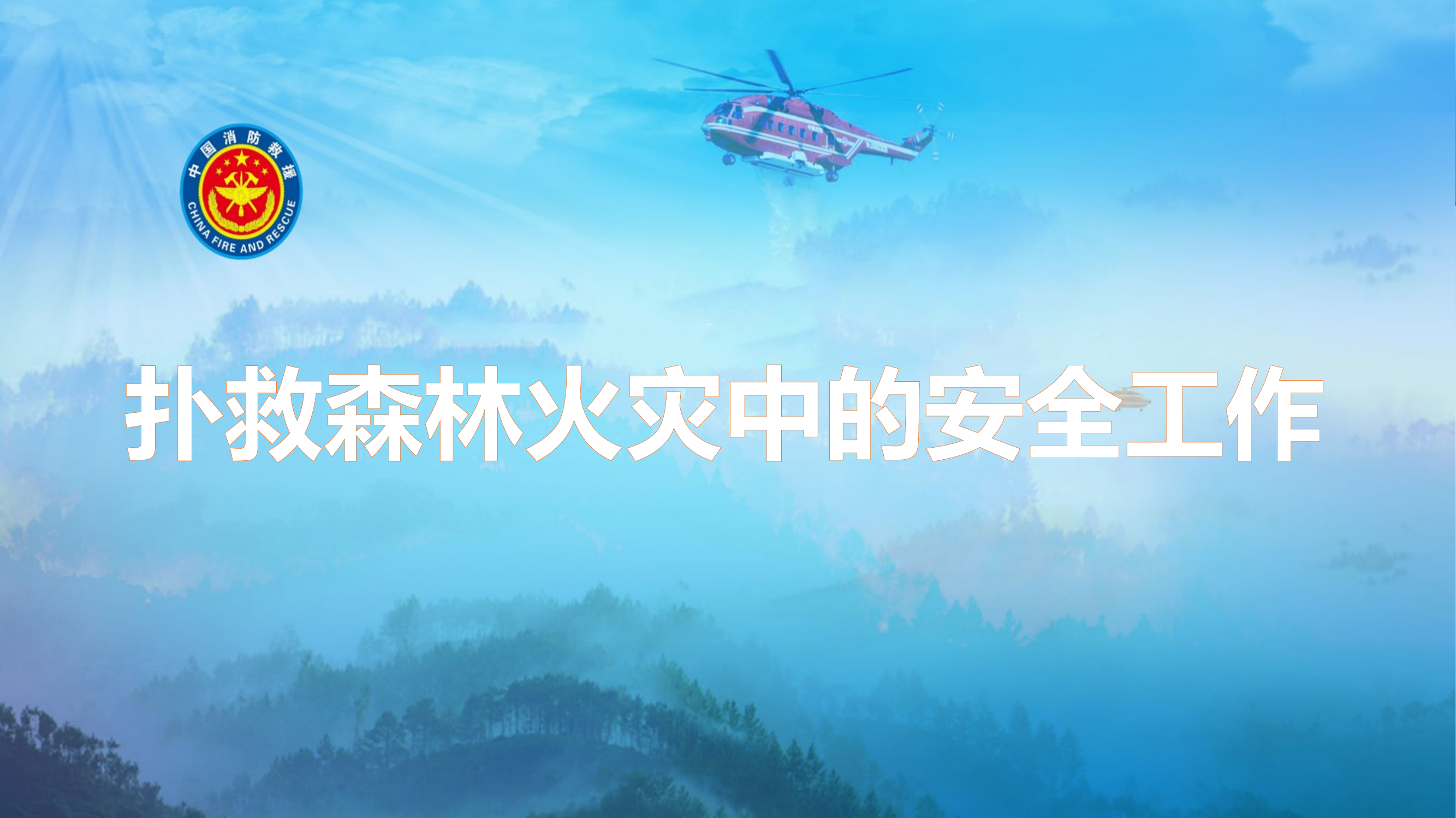 扑救森林火灾中的安全工作.pptx 第1页