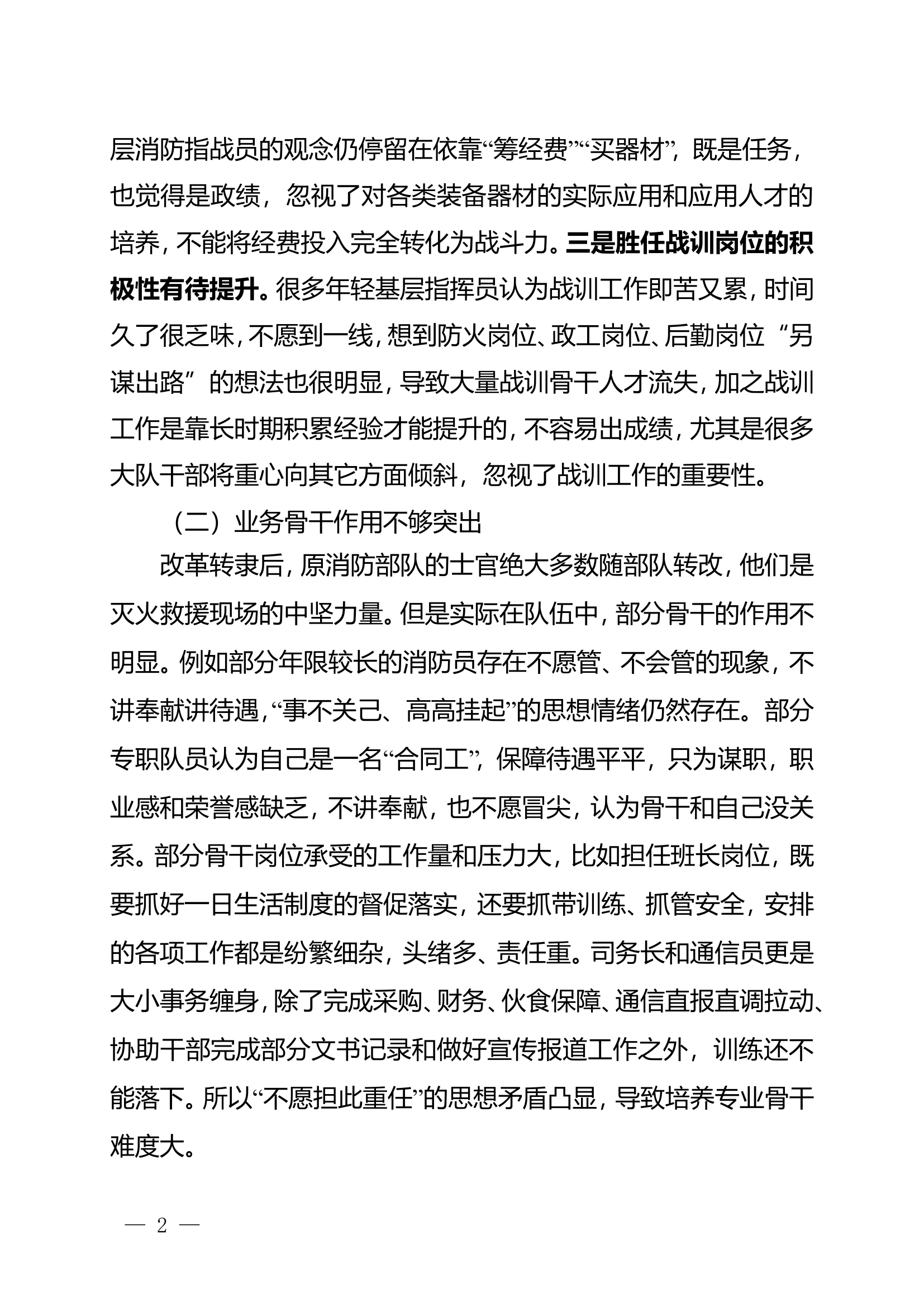 栀夏：浅析如何加强消防救援专业队伍建设.doc 第2页