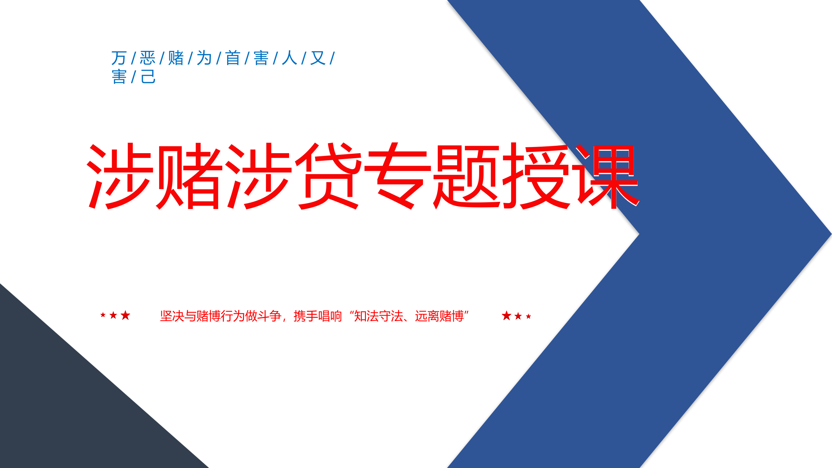 涉赌涉贷专题授课课件.pptx 第1页