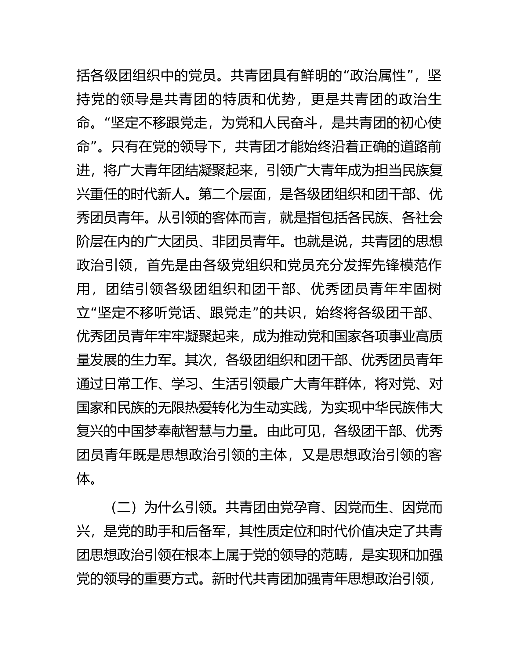 党课：加强共青团思想政治引领，培育堪当民族复兴重任的时代新人.docx 第2页