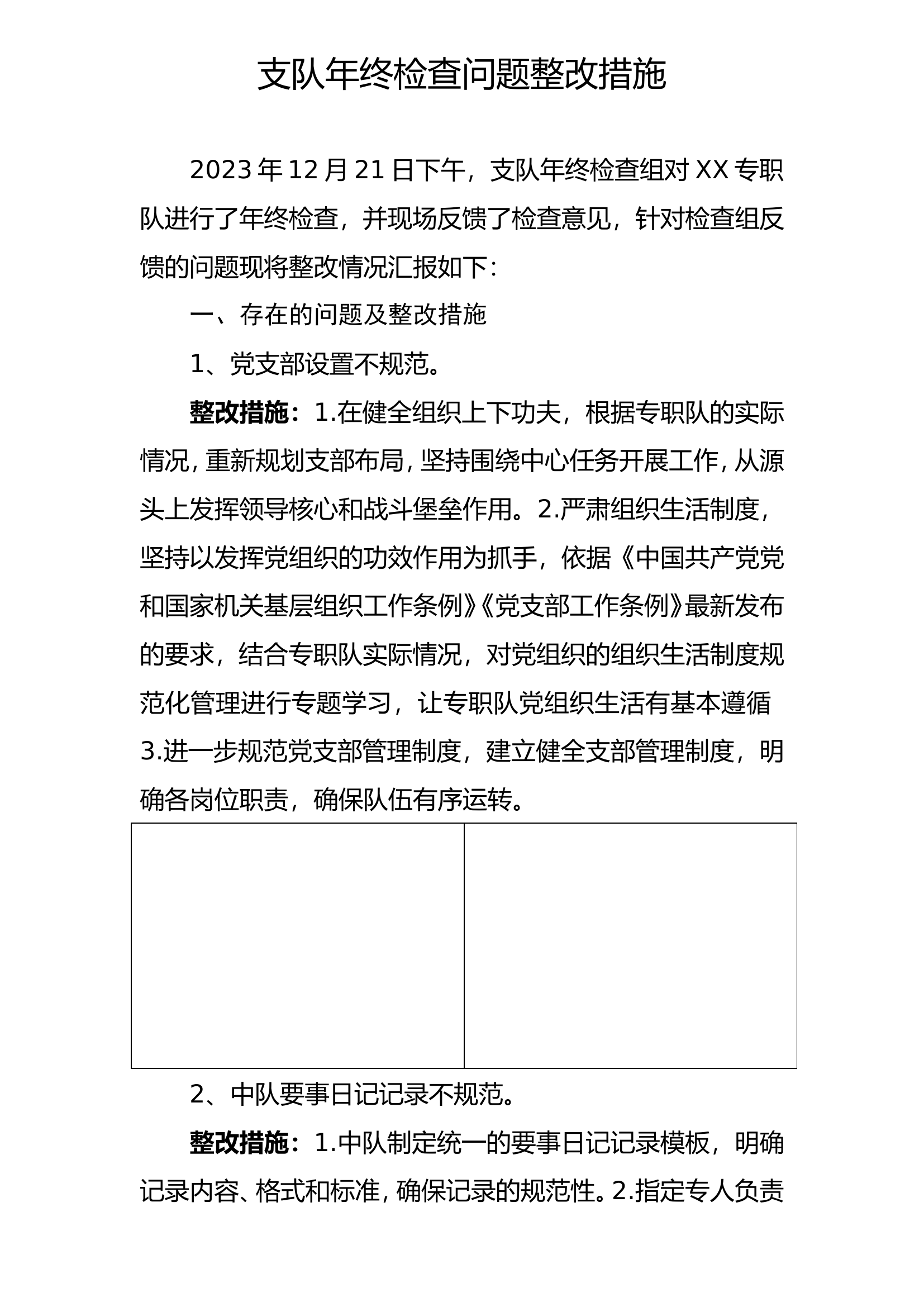 专职队总队督查问题整改措.doc 第1页