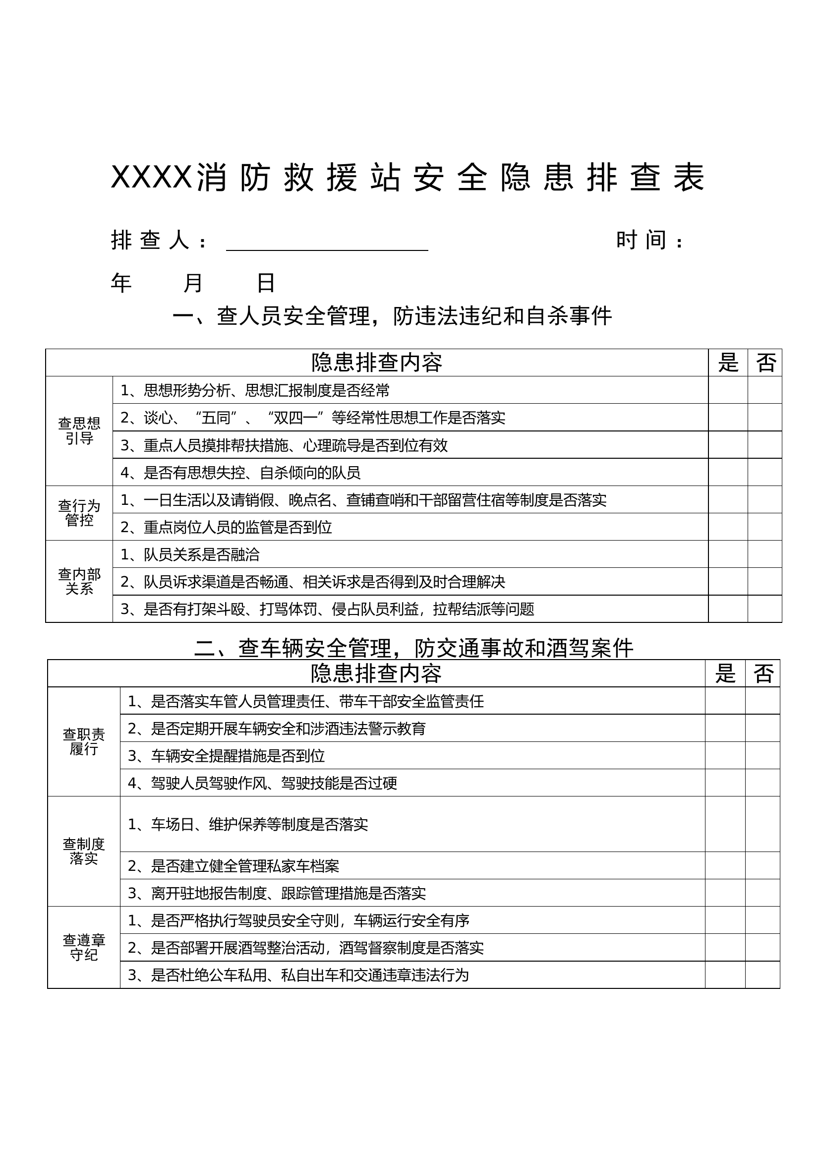 每月安全隐患排查表.doc 第1页