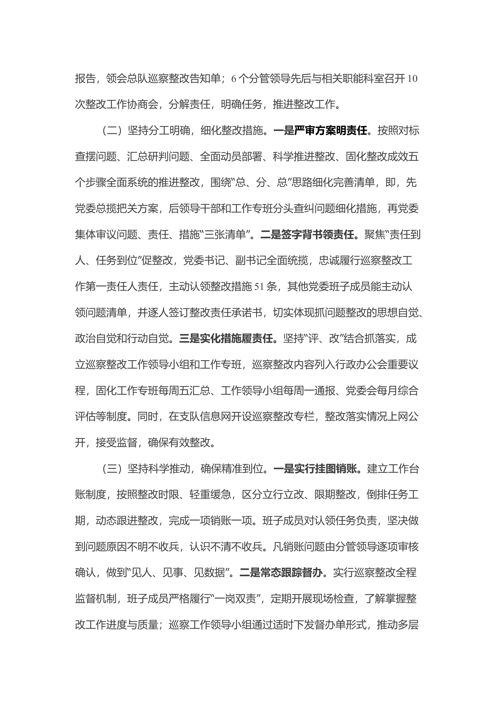 支队巡察整改工作情况报告.docx 第2页