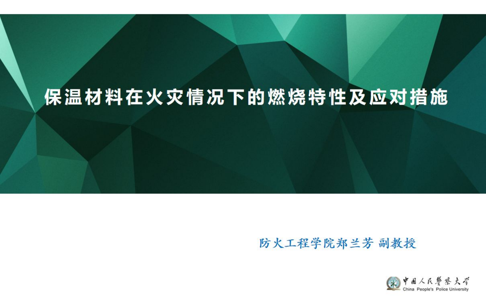 保温材料在火灾情况下的燃烧特性及应对措施.pdf 第1页