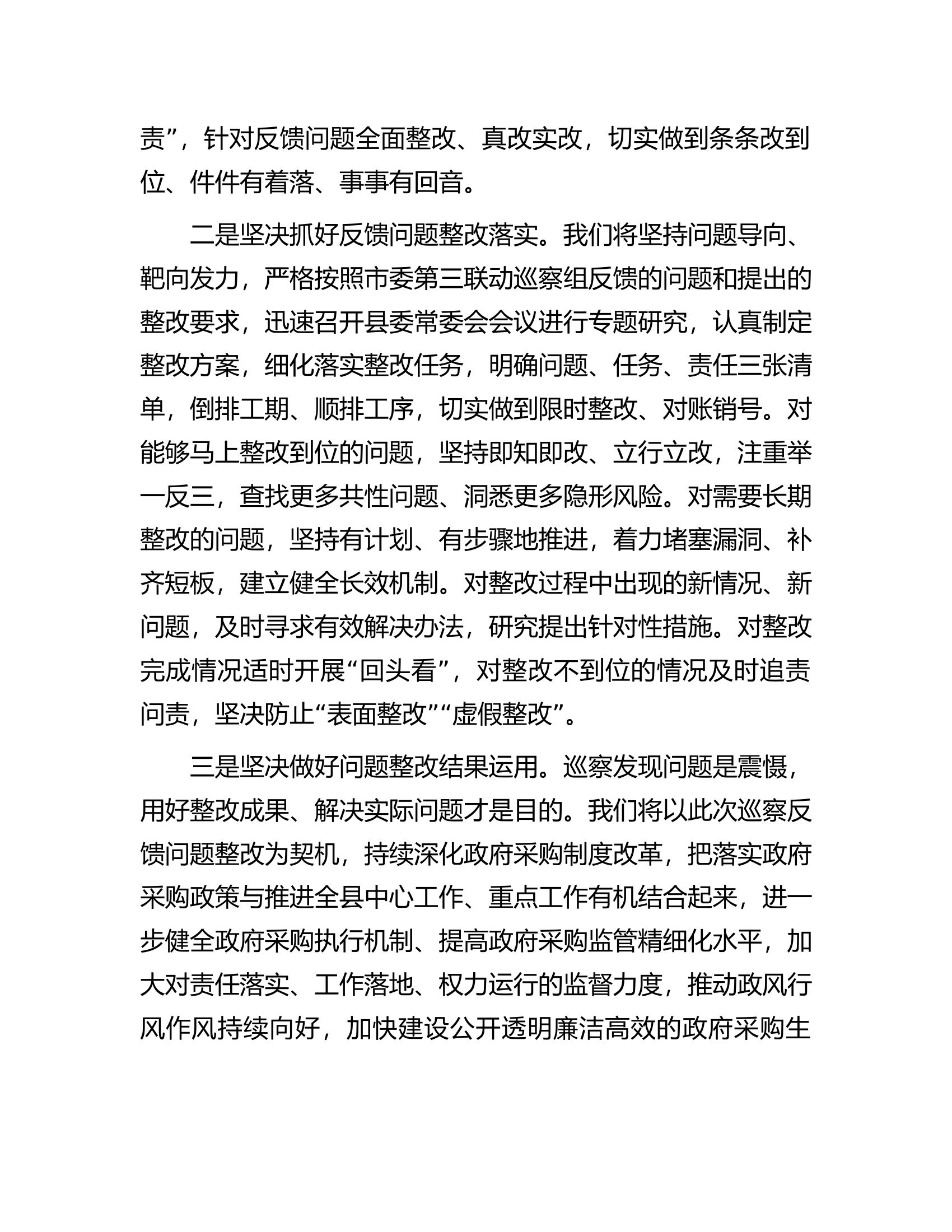 在巡察工作反馈会上的表态发言.docx 第2页