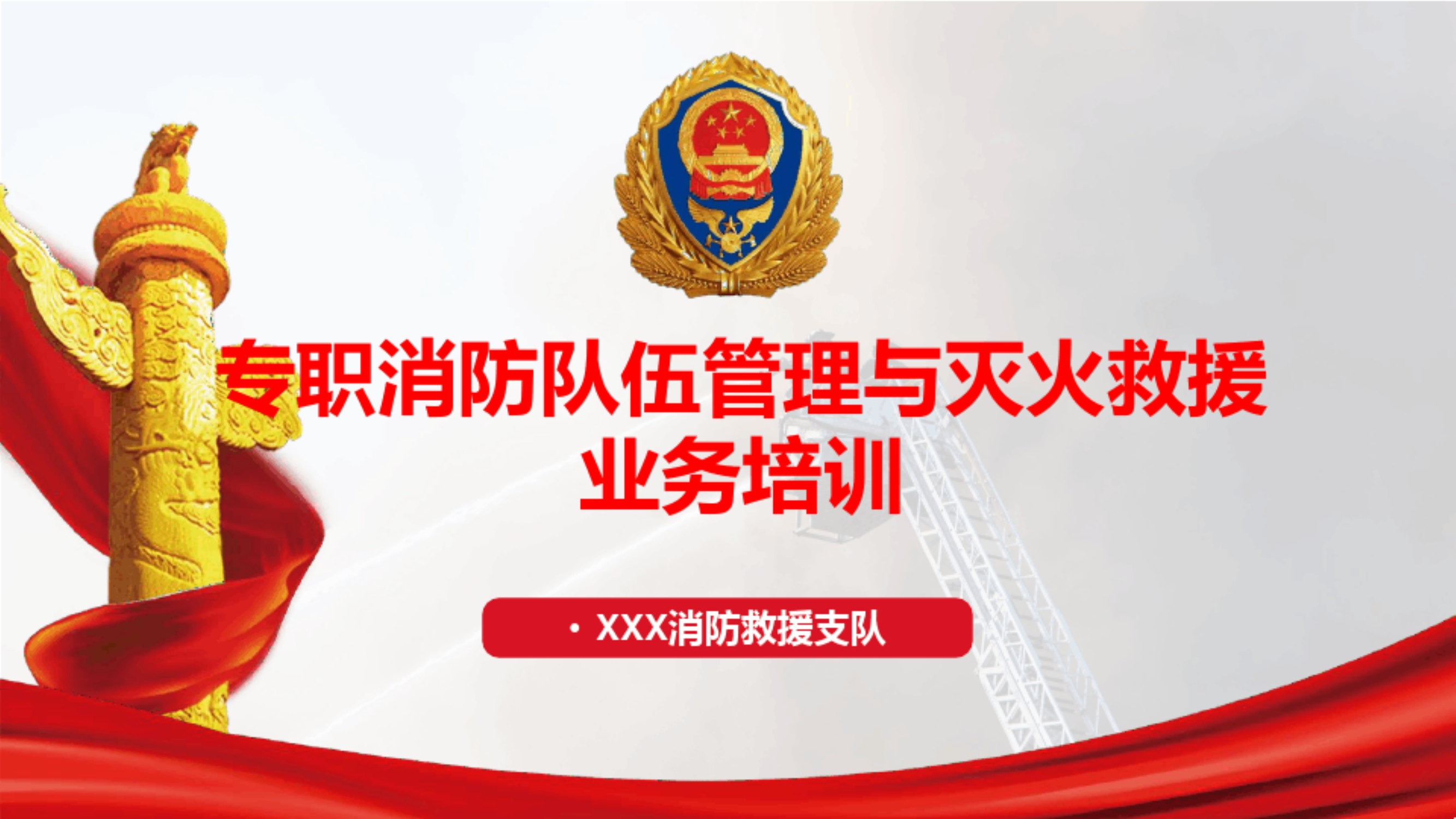 专职消防队伍管理与灭火救援业务培训课件.pdf 第1页