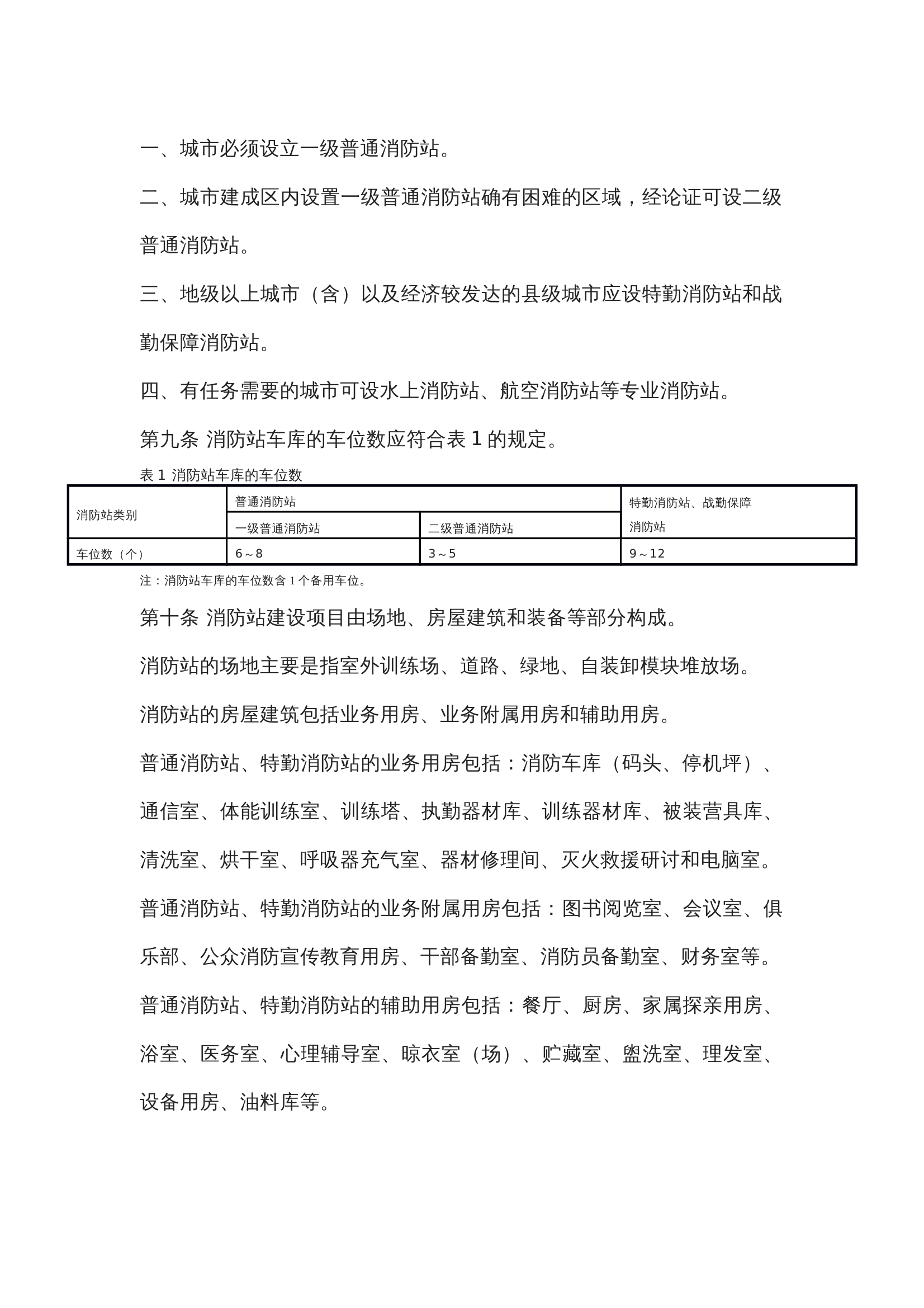 消防队站建设标准 第2页