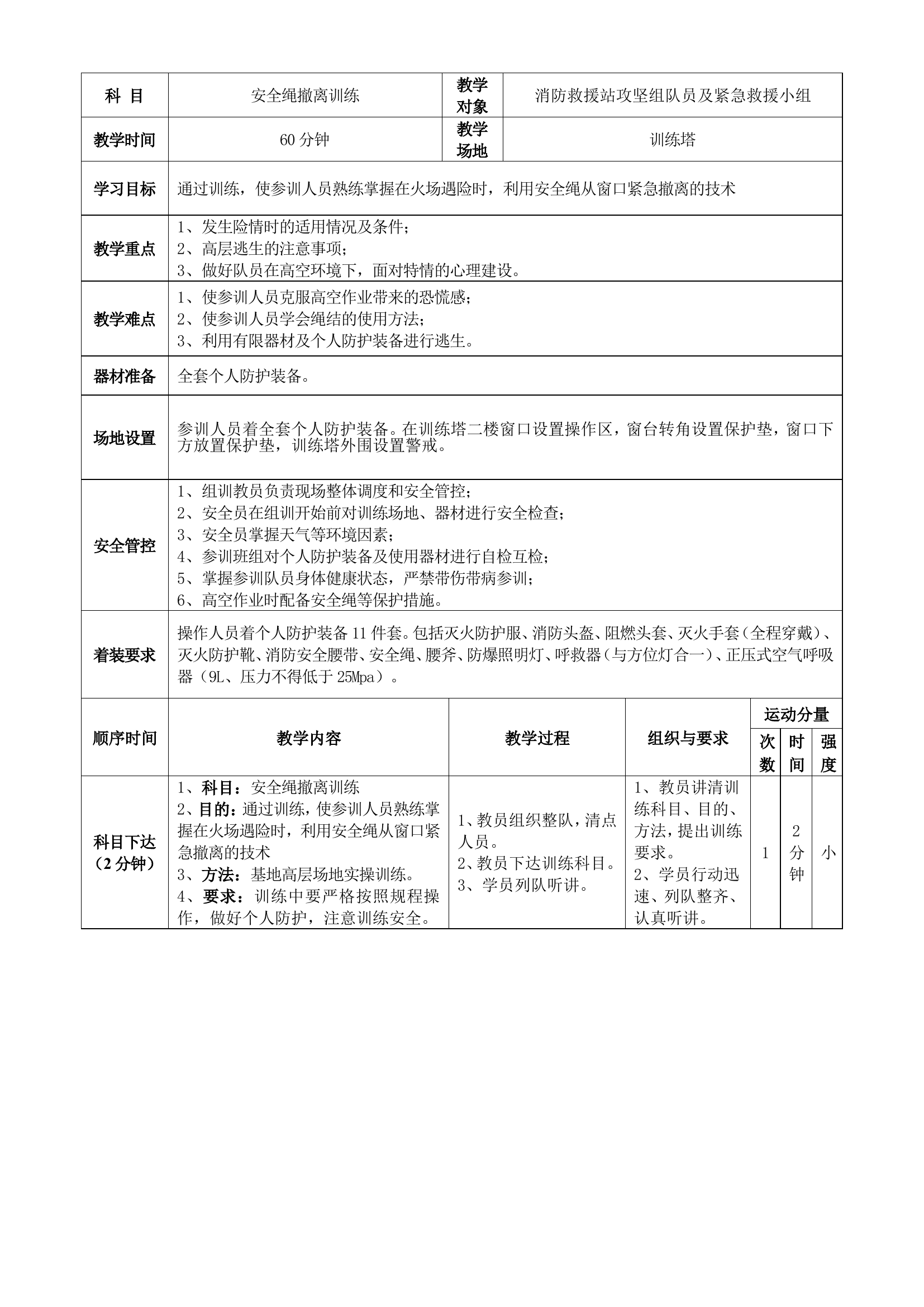 安全绳撤离训练（教案）.doc 第2页